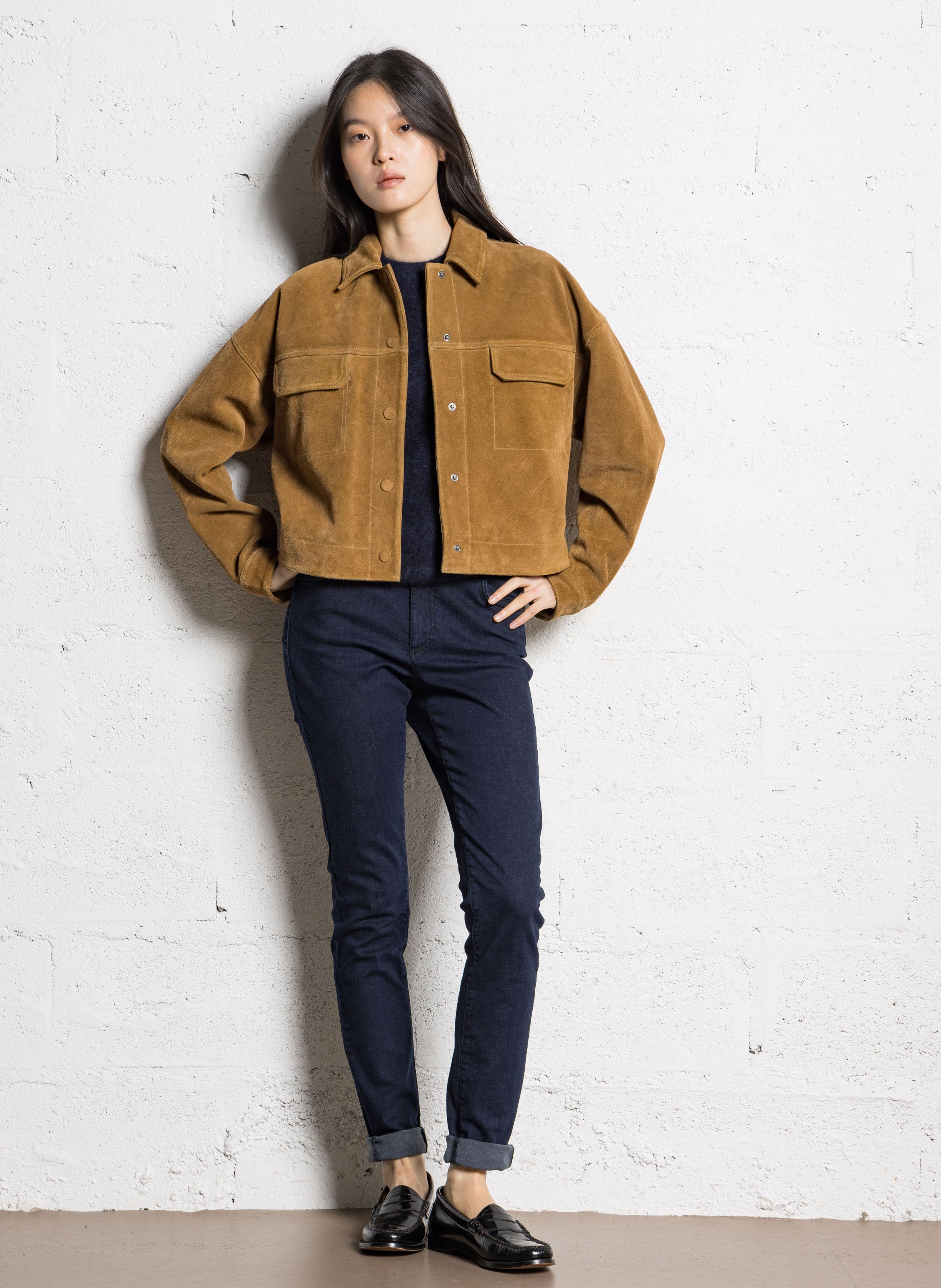 Skinny jeans - katoenblend IKKS Blauw