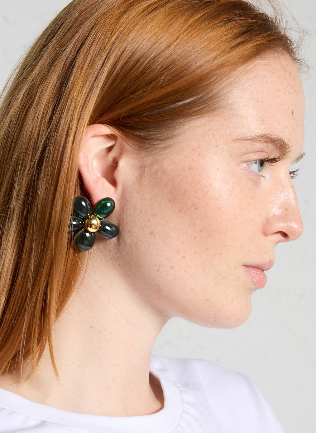Orecchini a fiori I CODE Verde
