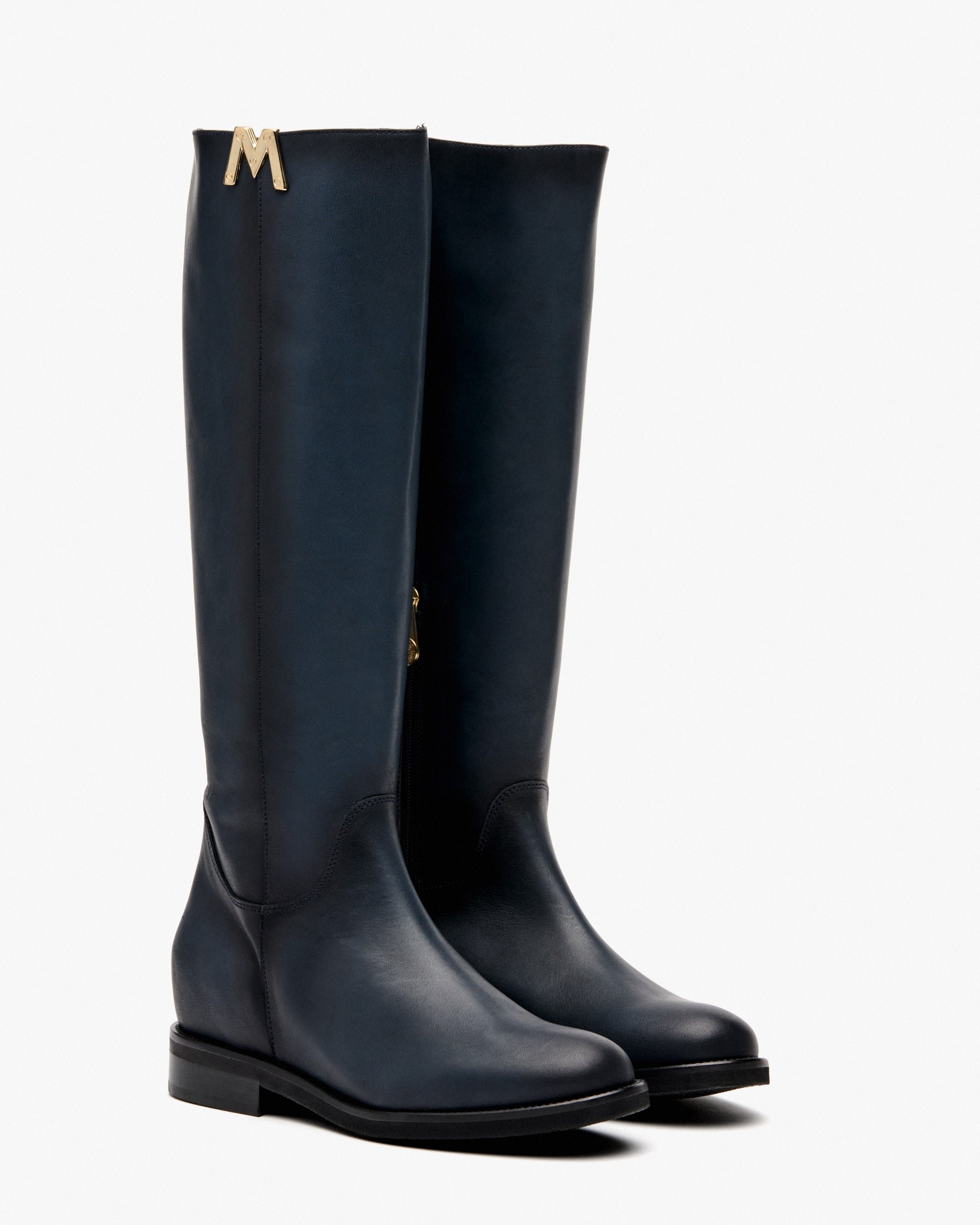 Bottes en cuir bleu marine avec ornements PEDRO MIRALLES Bleu
