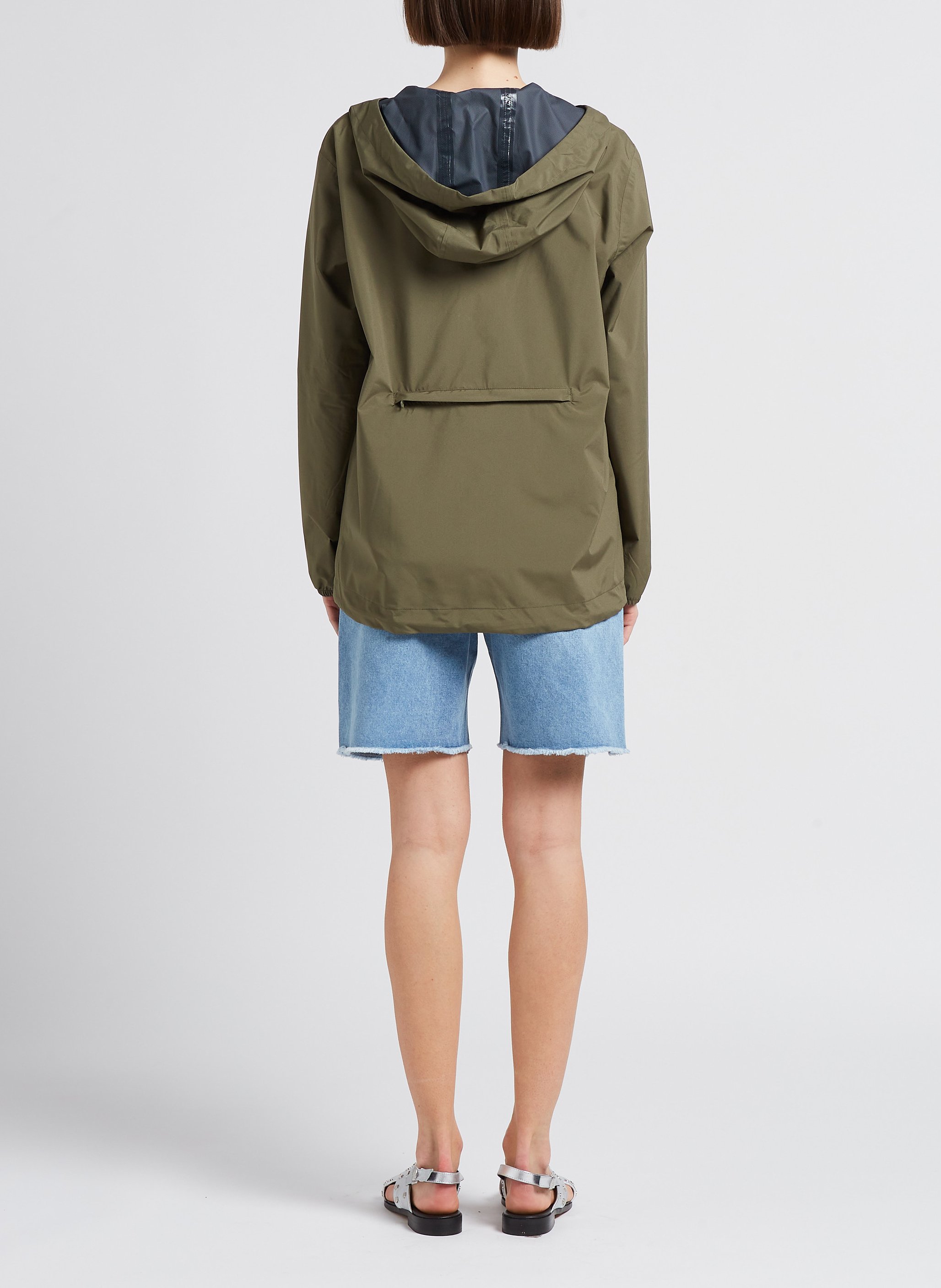 Imperméable court à capuche FLOTTE Vert