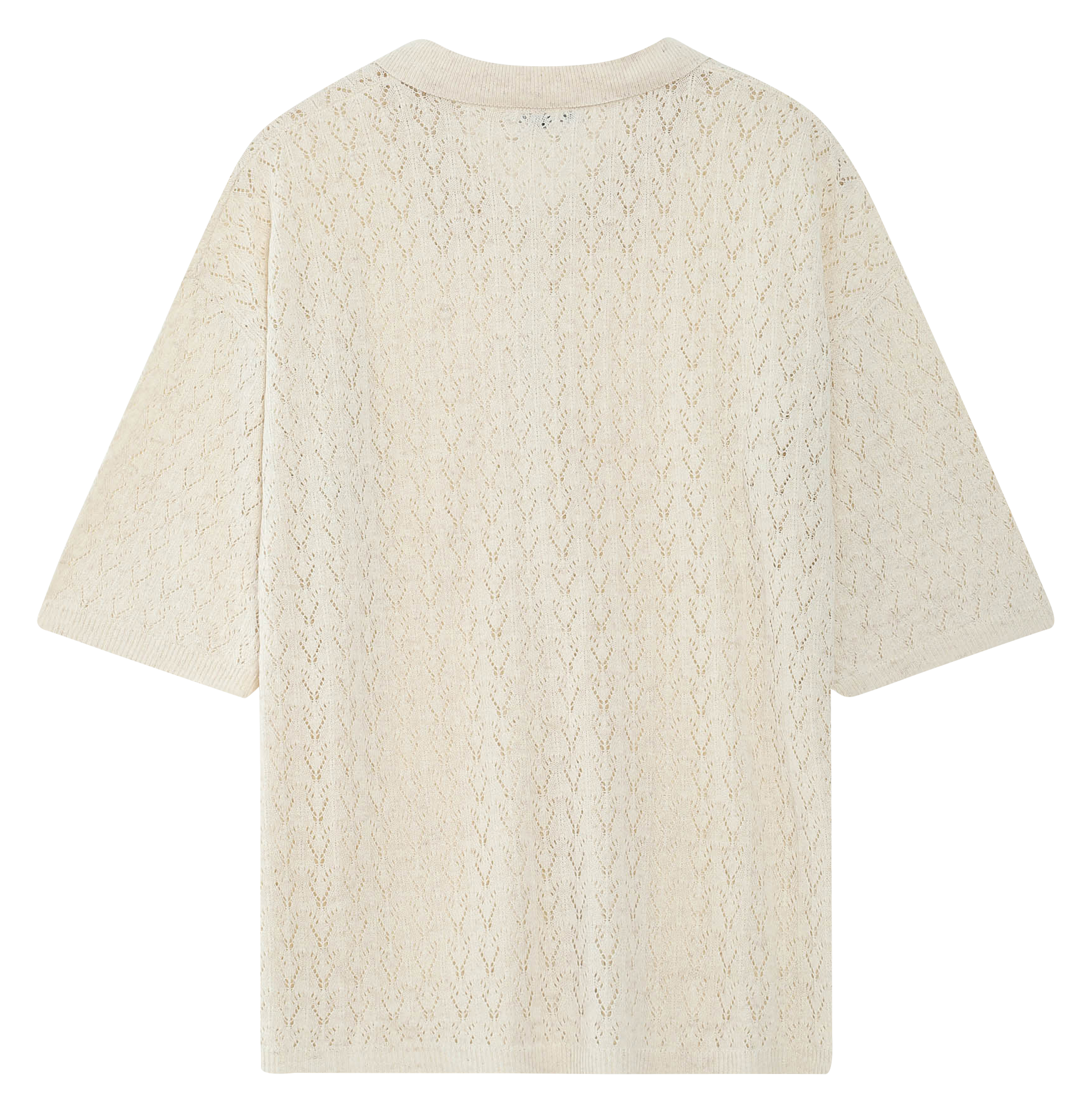 Straight knit fancy cardigan GRACE ET MILA White