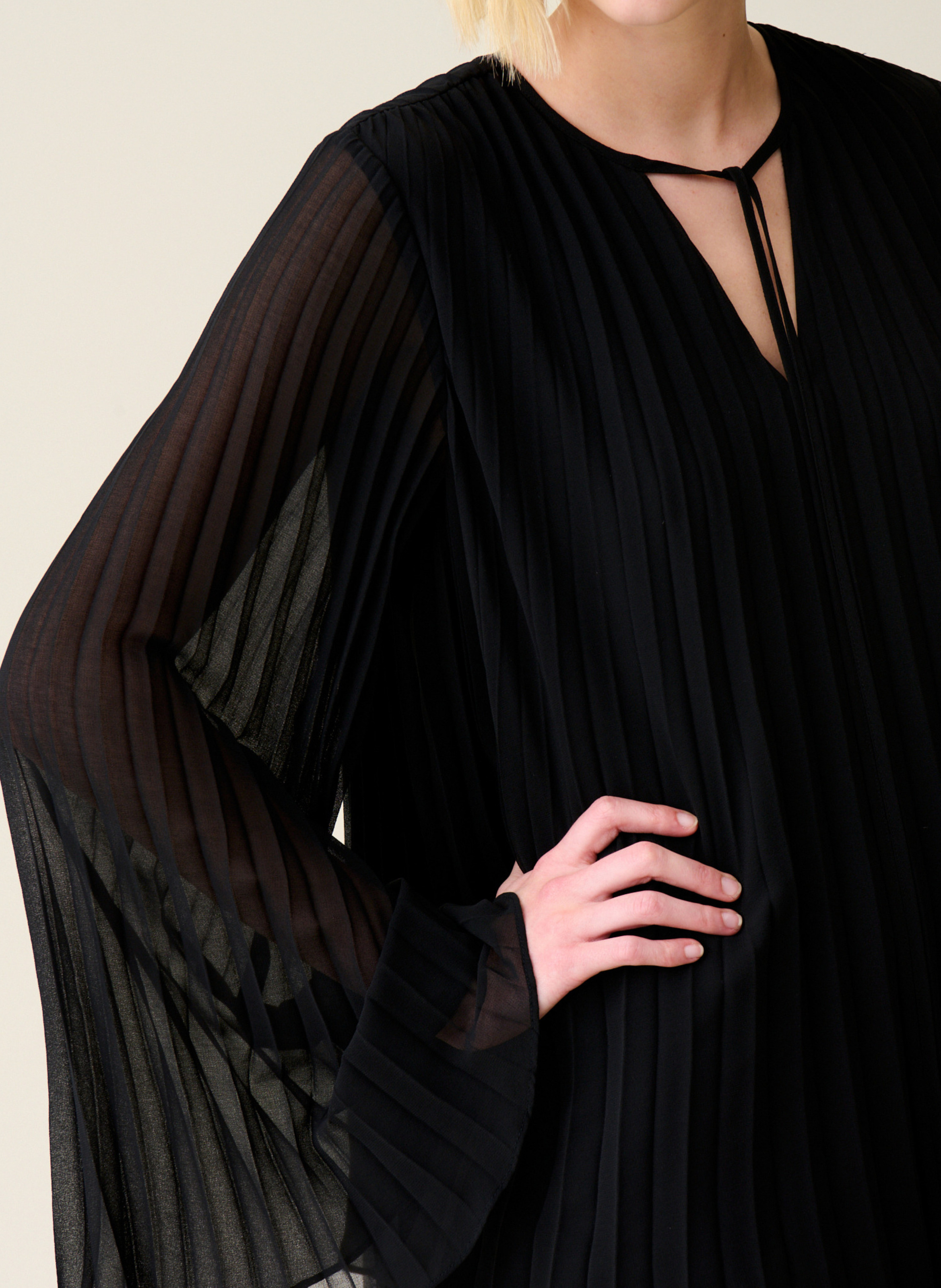 Korte jurk met volants CLAUDIE PIERLOT Zwart