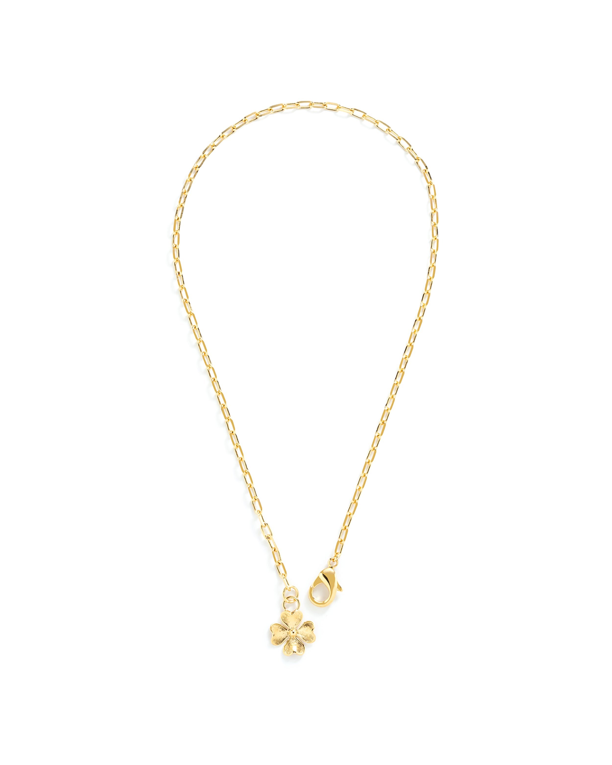 Maxi silver-plated clover necklace MONSIEUR SIMONE