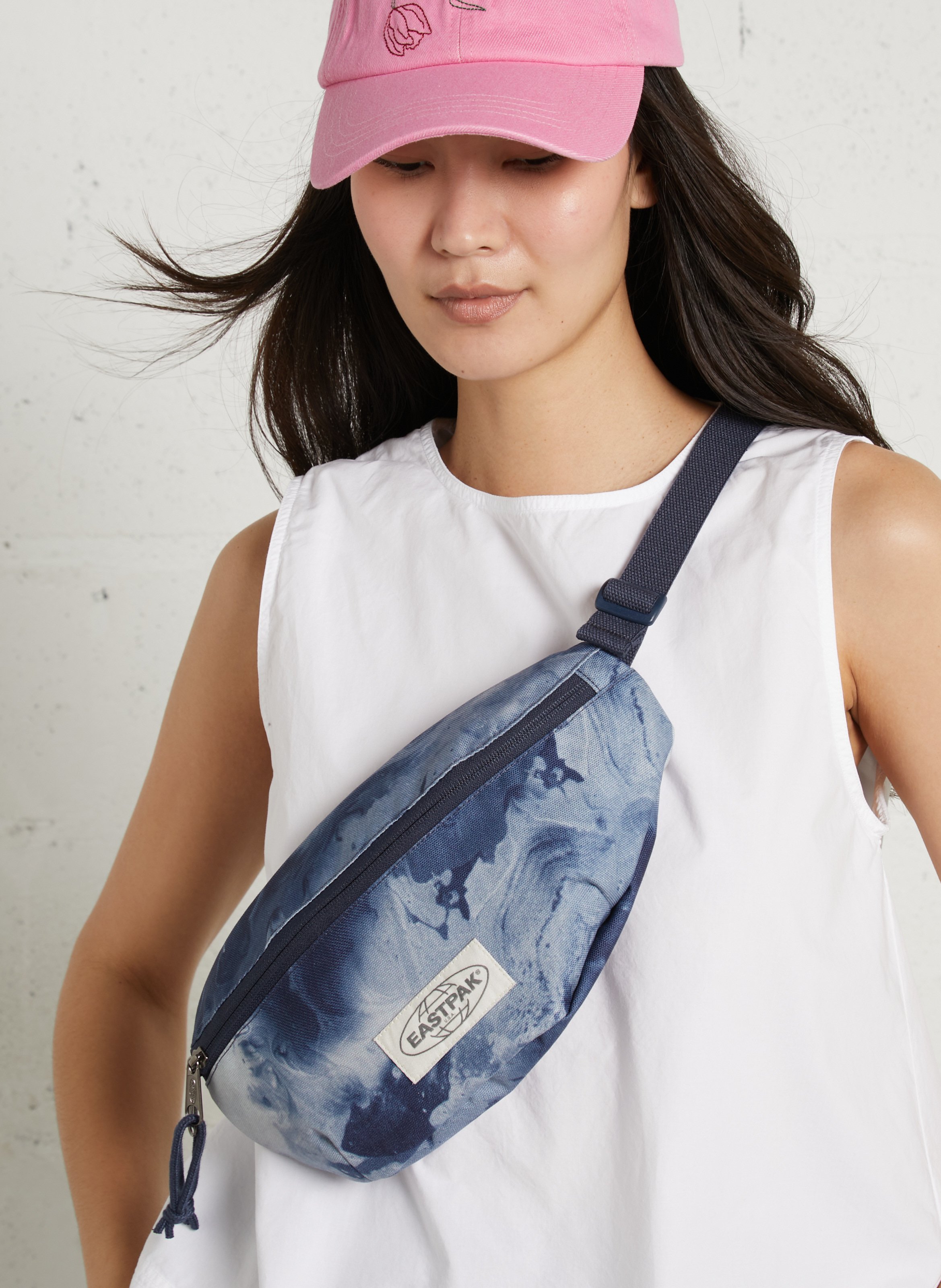 Sac banane imprimé EASTPAK Bleu