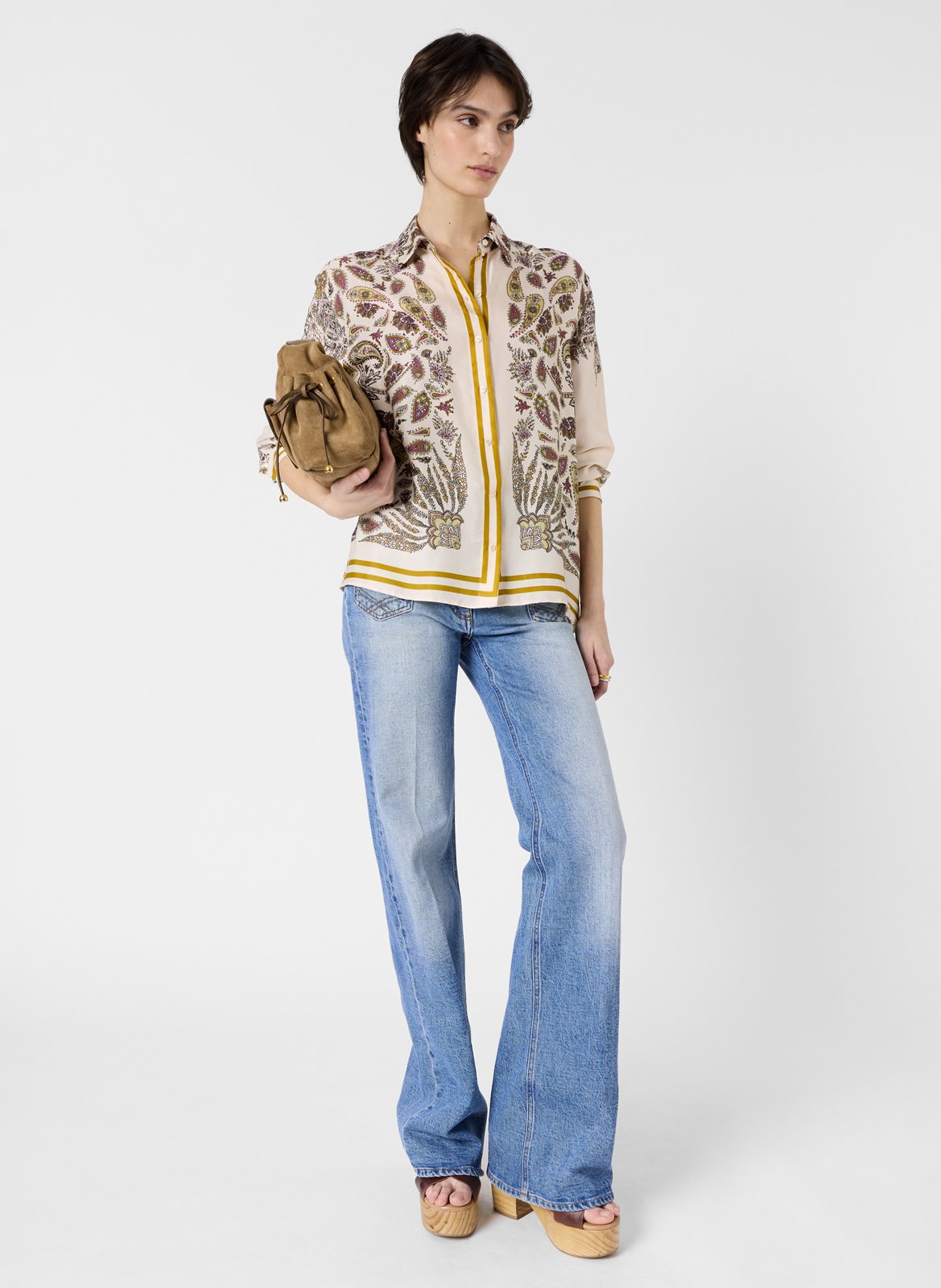 Blouse met print GERARD DAREL Geel