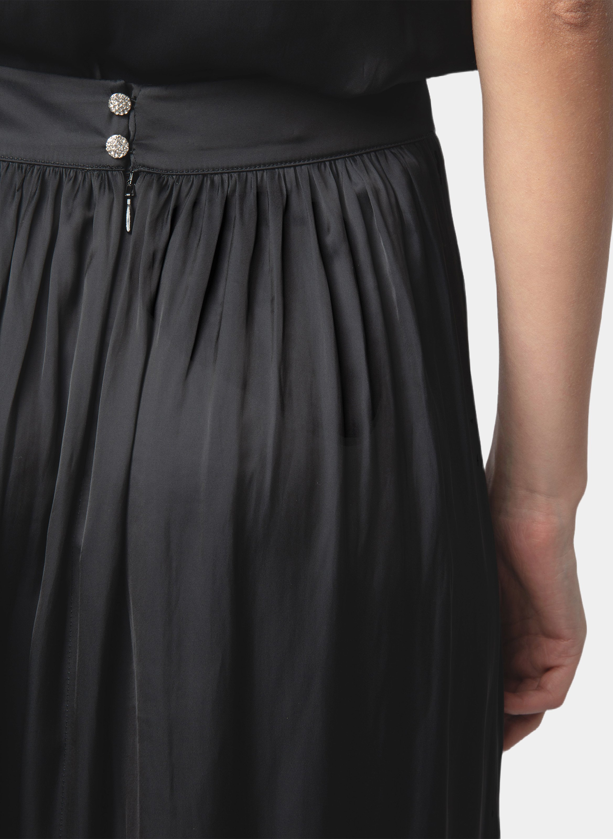 Langer, satinierter Rock ZADIG&VOLTAIRE Schwarz