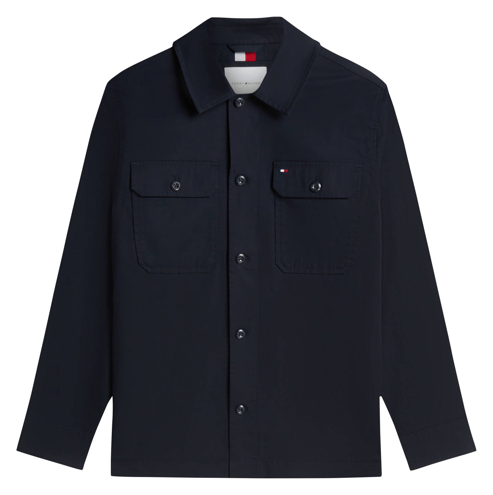 Organic Cotton Blend Overshirt TOMMY HILFIGER Blue