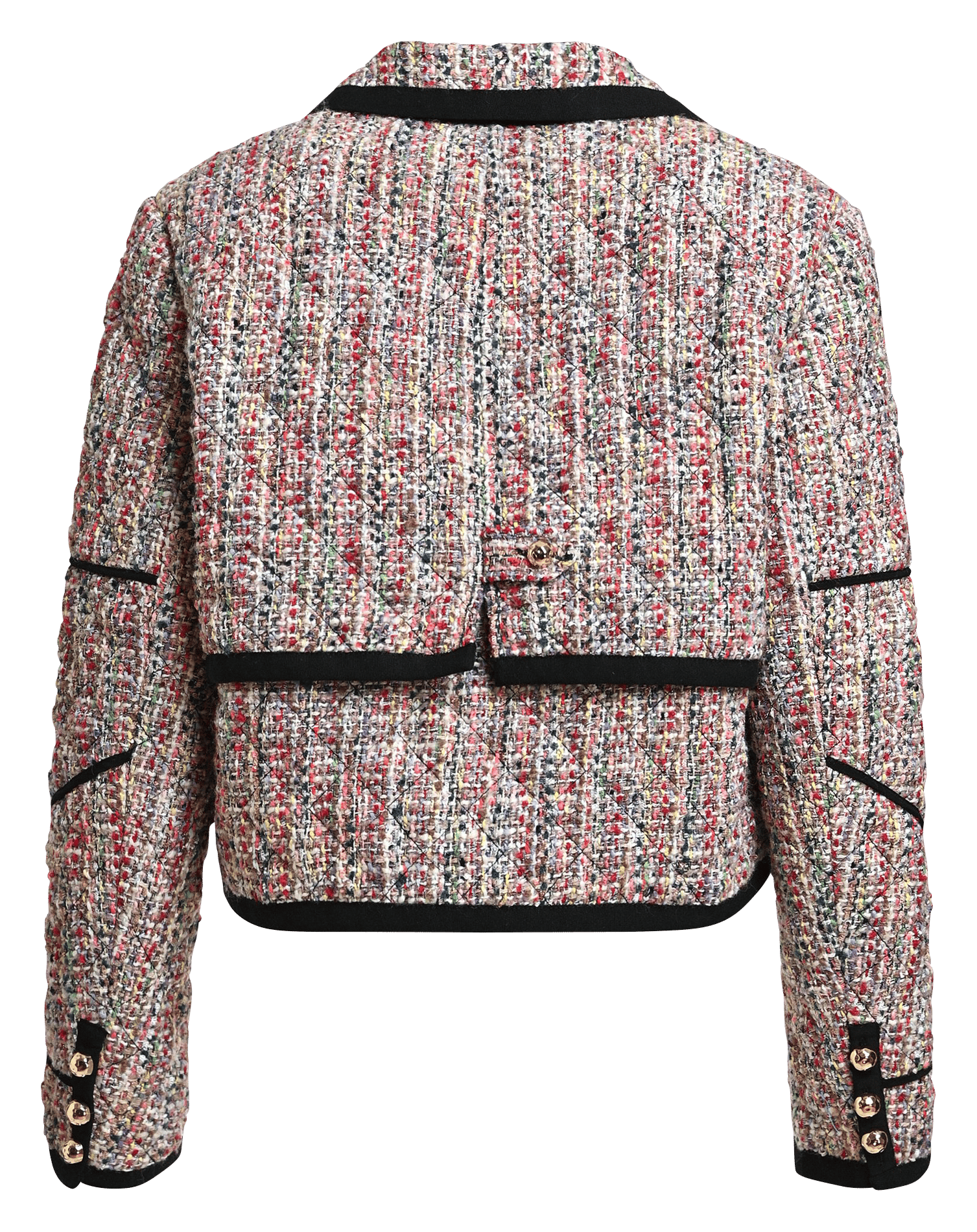 Straight blazer with tailored collar in tweed effect. ESSENTIEL ANTWERP Multicolored