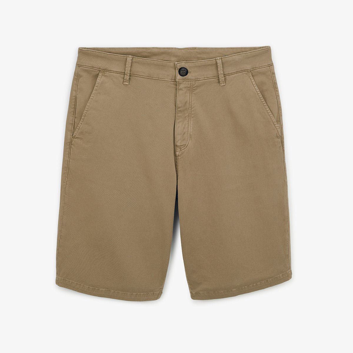 Straight cut Bermuda shorts in stretch cotton SERGE BLANCO Beige