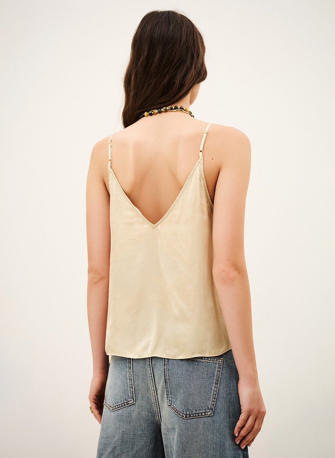 Top oversize col V BA&SH Beige