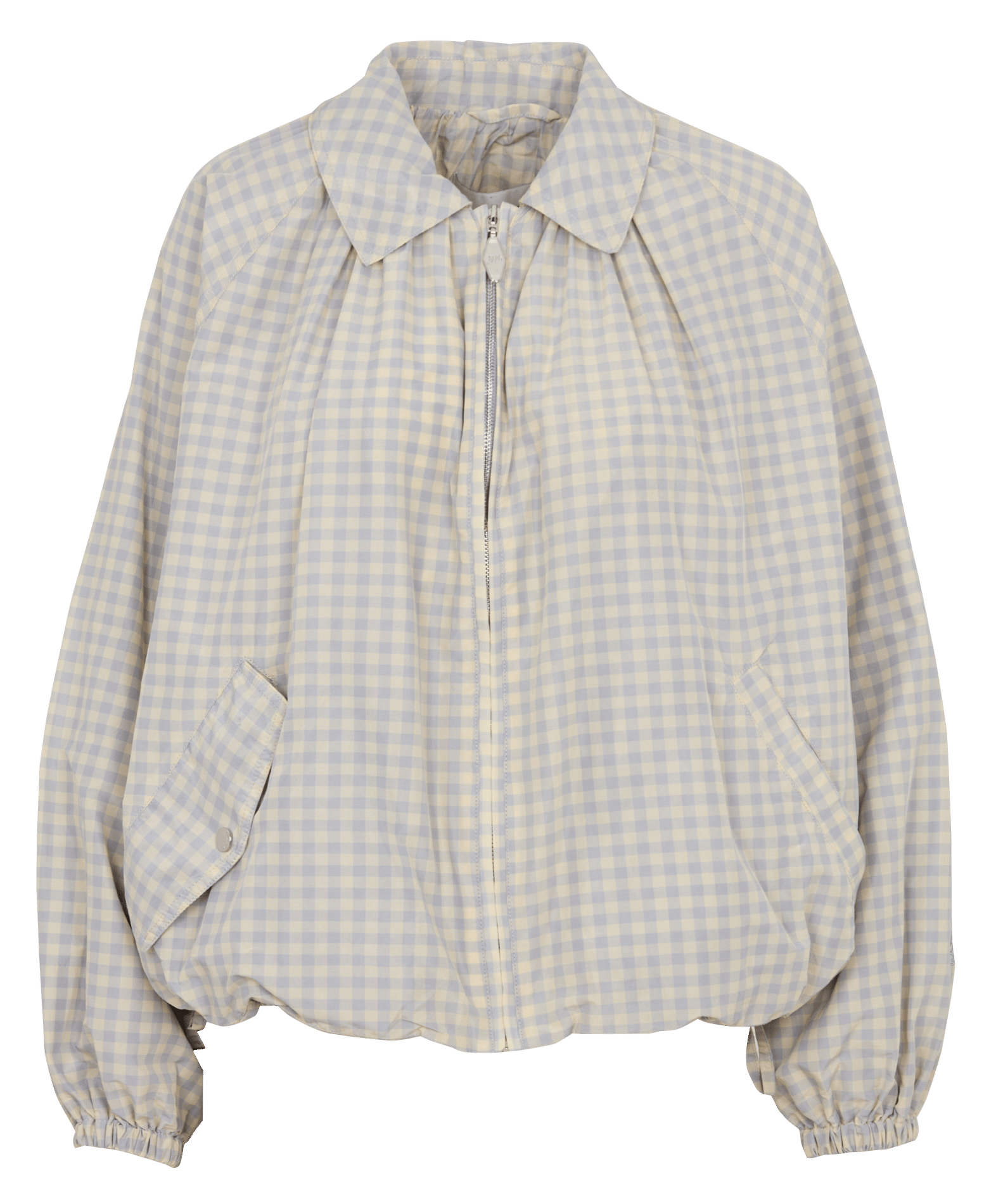 Blouson à carreaux à col classique DAMSON MADDER Gris