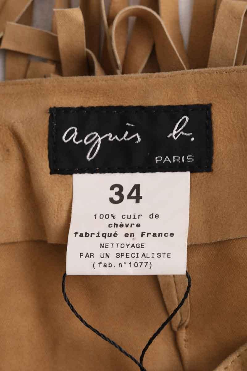 Mini skirt AGNES B. - Seconde Main Beige