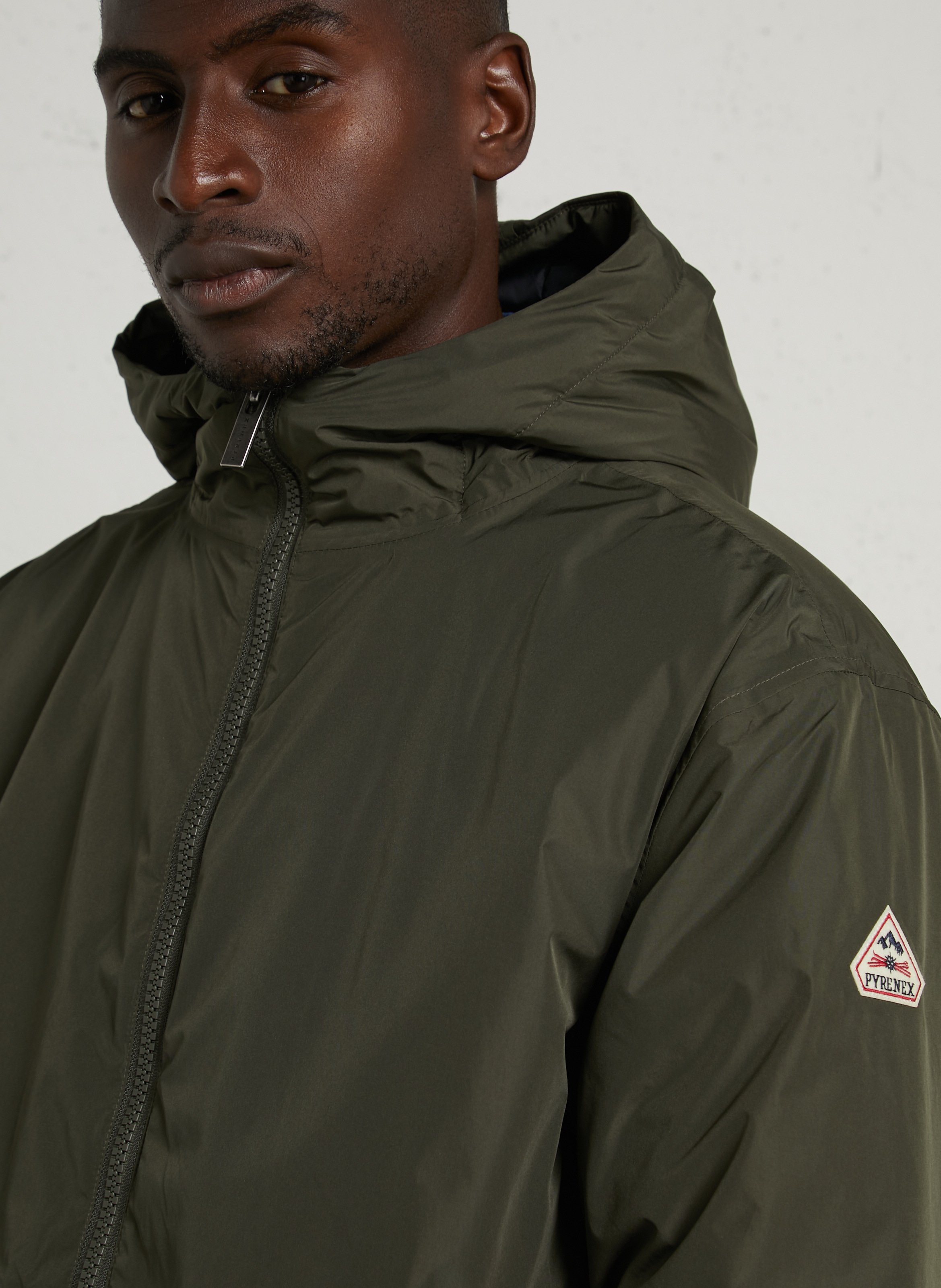 Oversize-Daunenjacke mit Kapuze PYRENEX Khaki