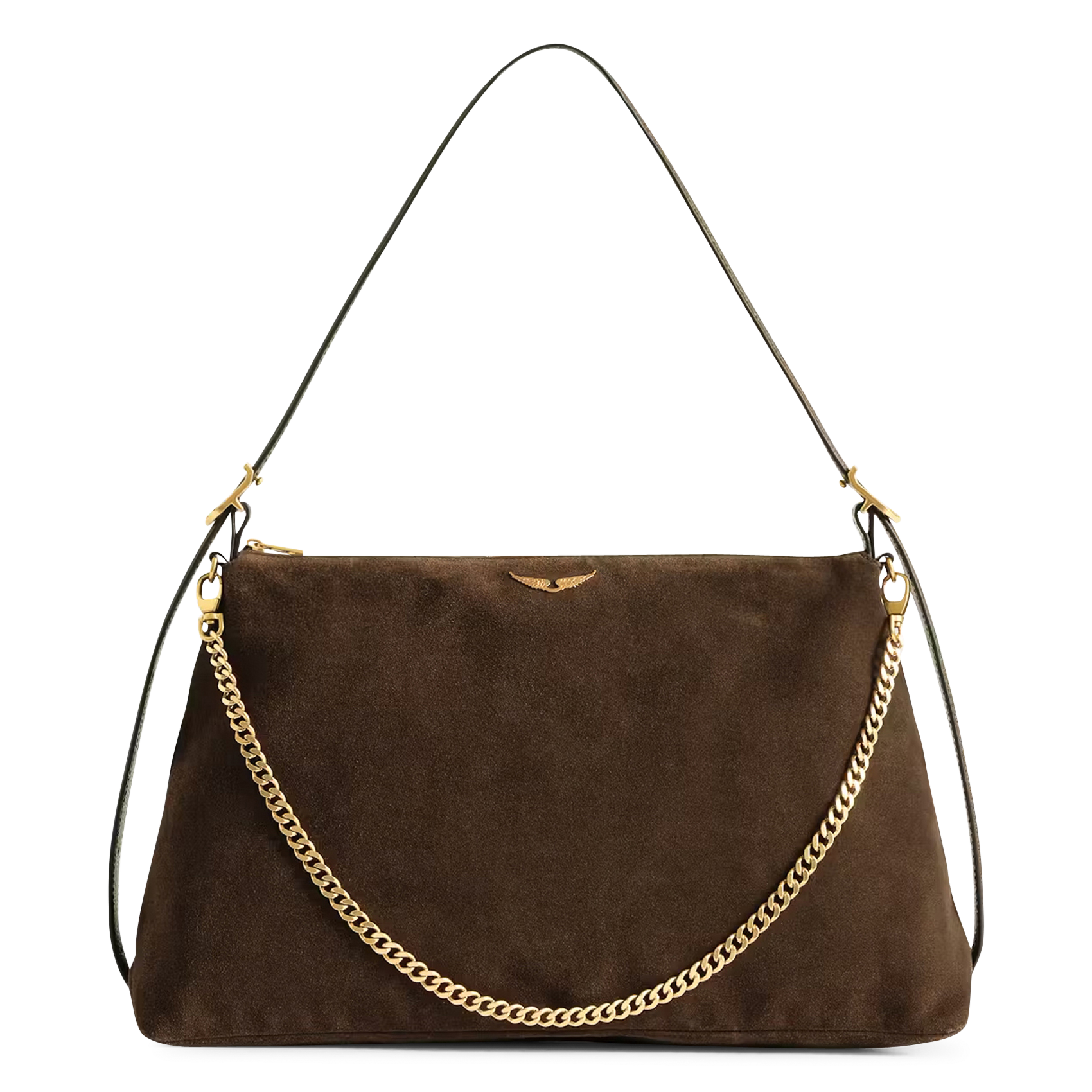 Sac à main en cuir ZADIG&VOLTAIRE Marron