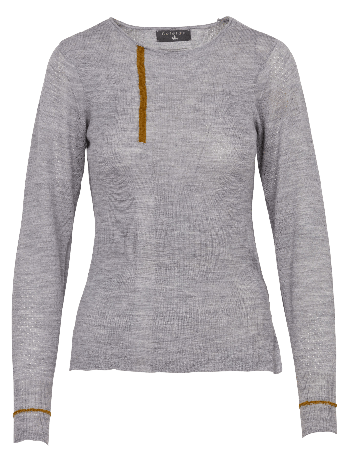 Dunne trui van wolmix met ronde hals COTELAC Beige