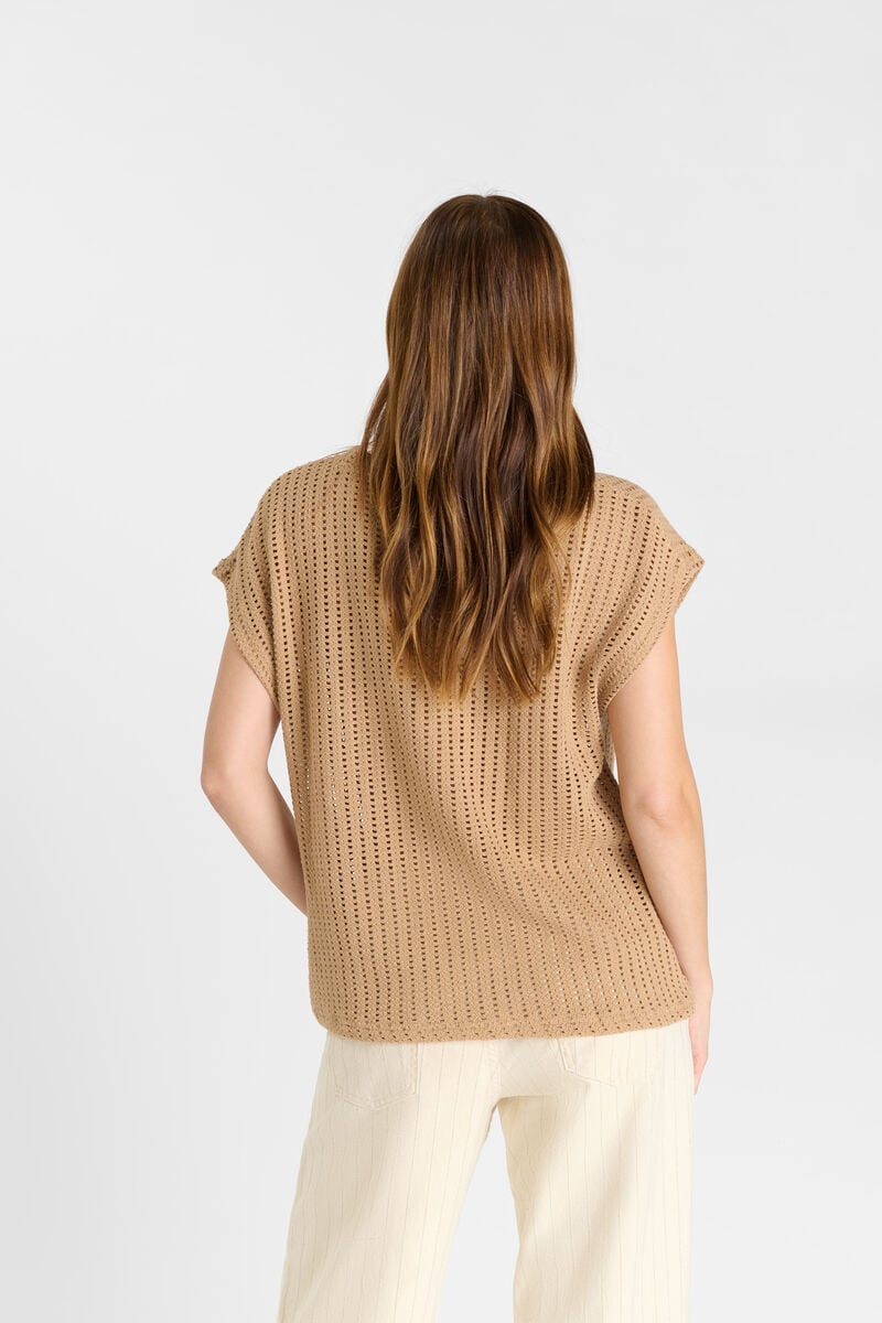 Round-neck T-shirt LE TEMPS DES CERISES Brown