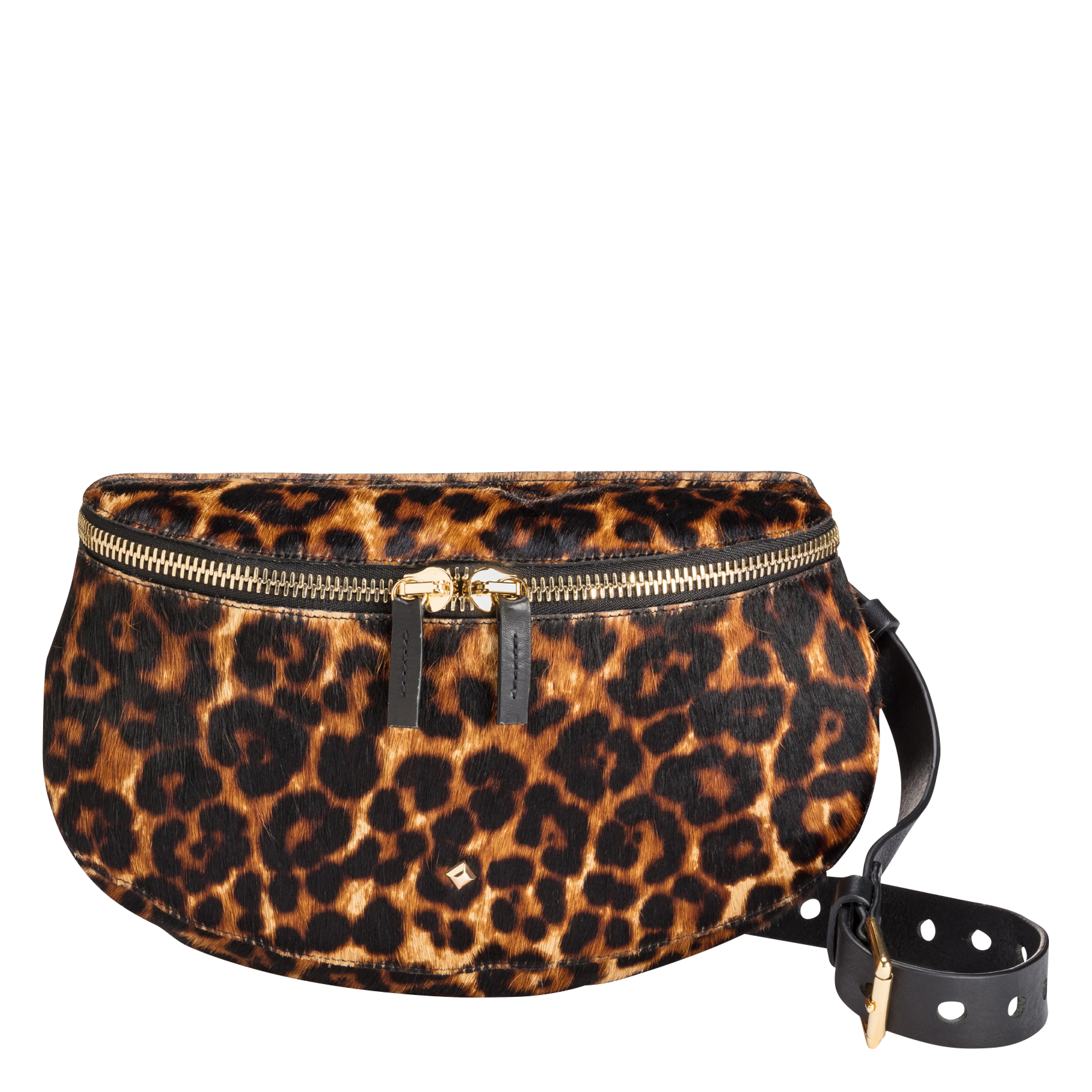 Leopard print waist bag HERBERT FRERE SOEUR Black