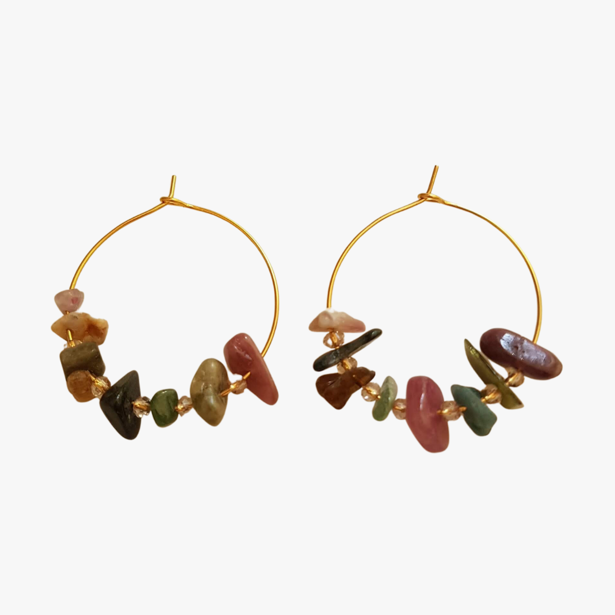 Tourmaline earrings GINANDGER Blue