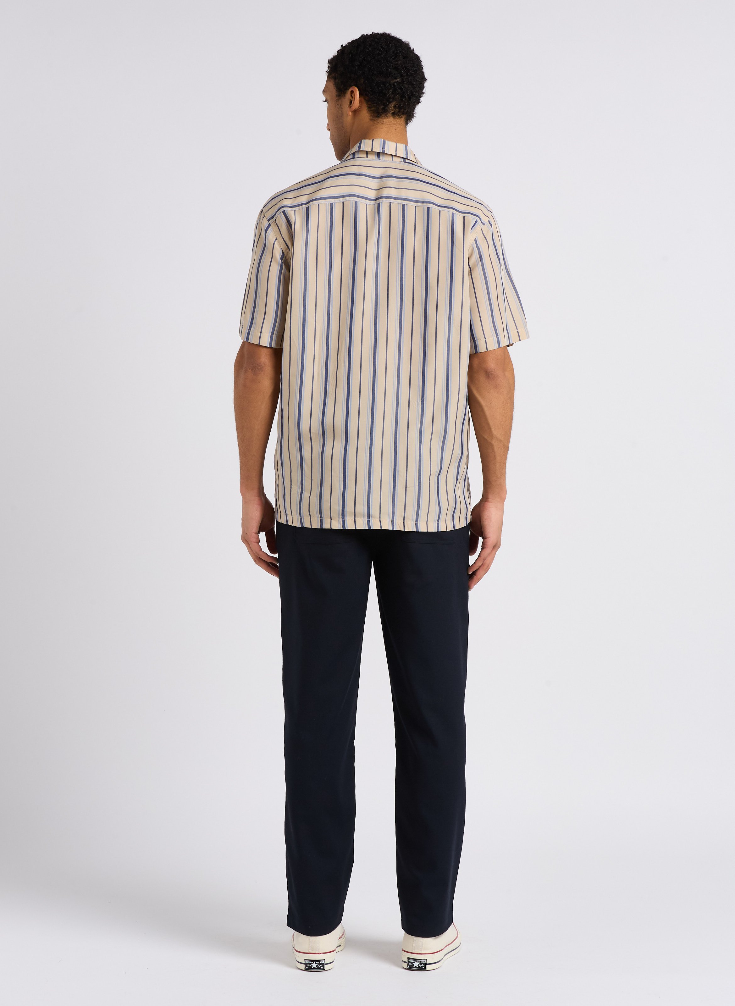 Regular-fit striped shirt with classic collar MINIMUM Multicolored