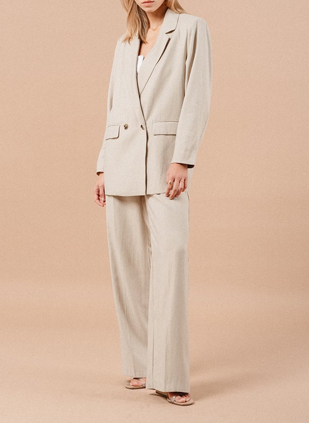 Blazer met reverskraag GRACE ET MILA Beige