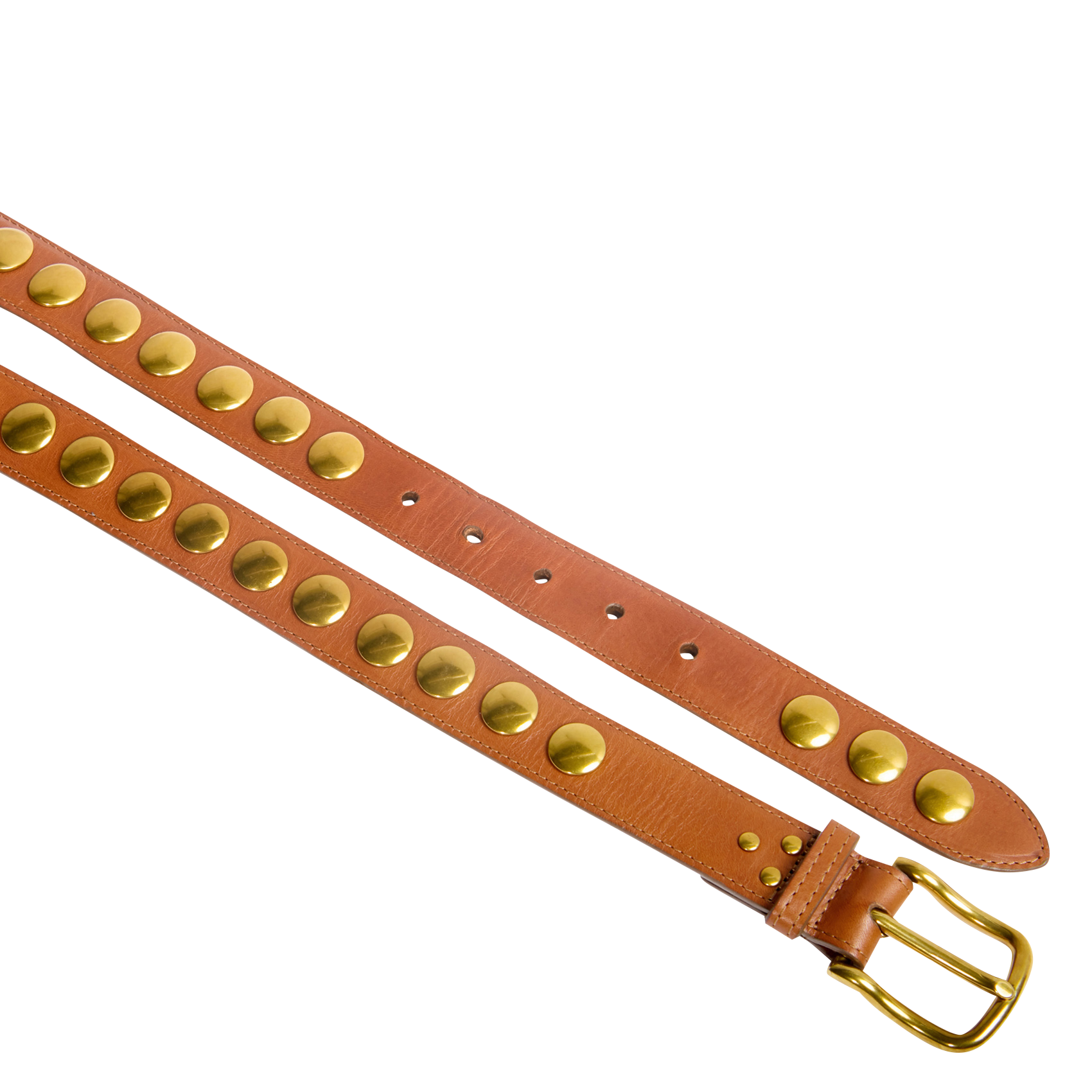 Ceinture ornée de rivets JEROME DREYFUSS Marron