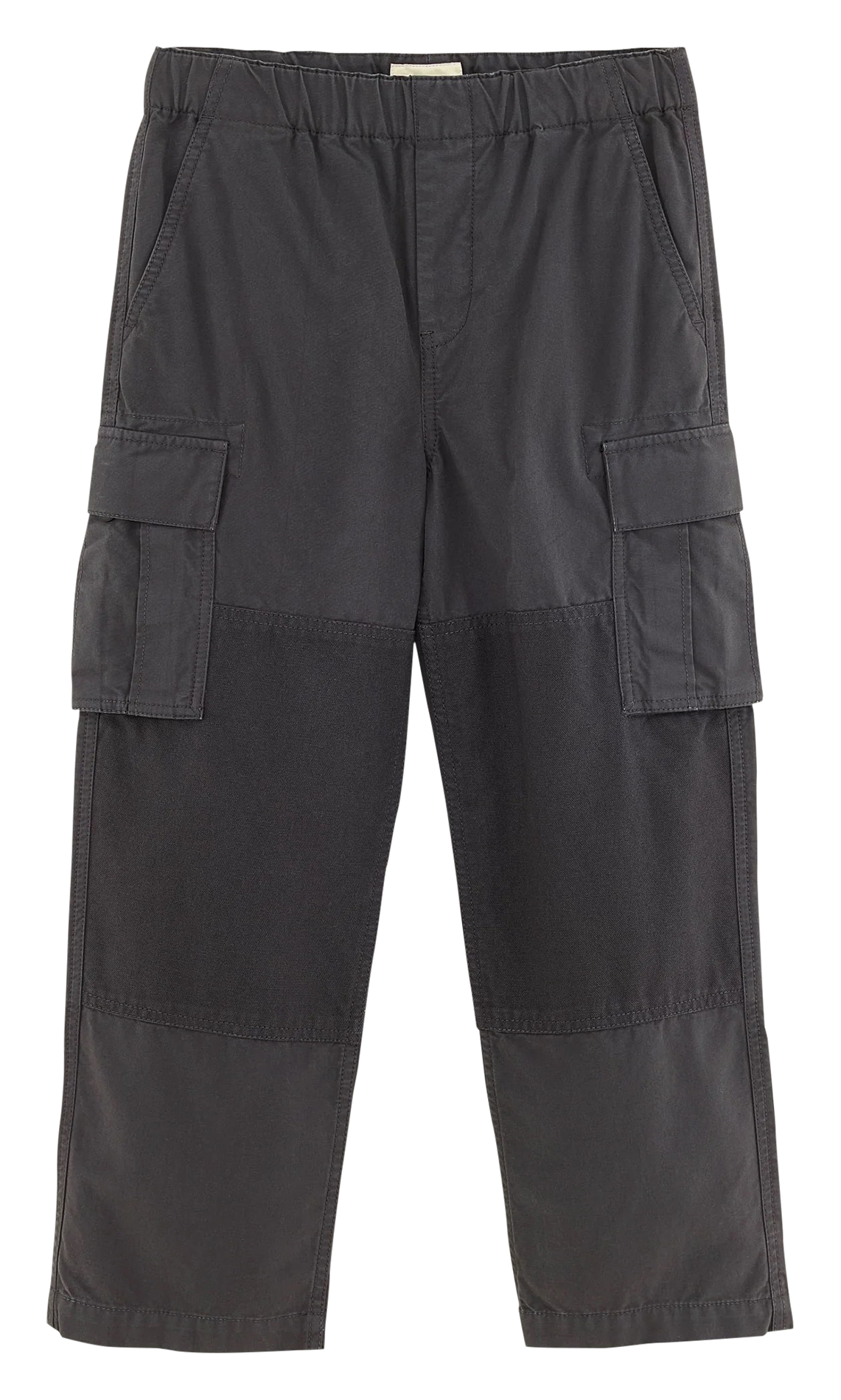 Baumwoll-Cargohose Schwarz