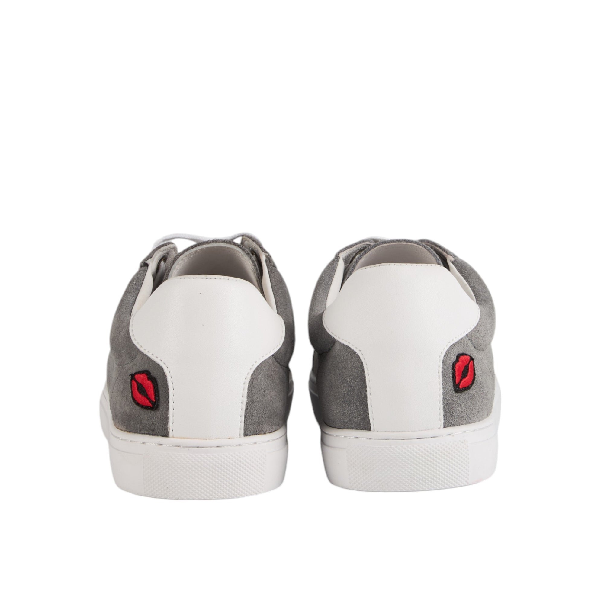 Jimmy leather sneakers BONS BAISERS PARIS Grey