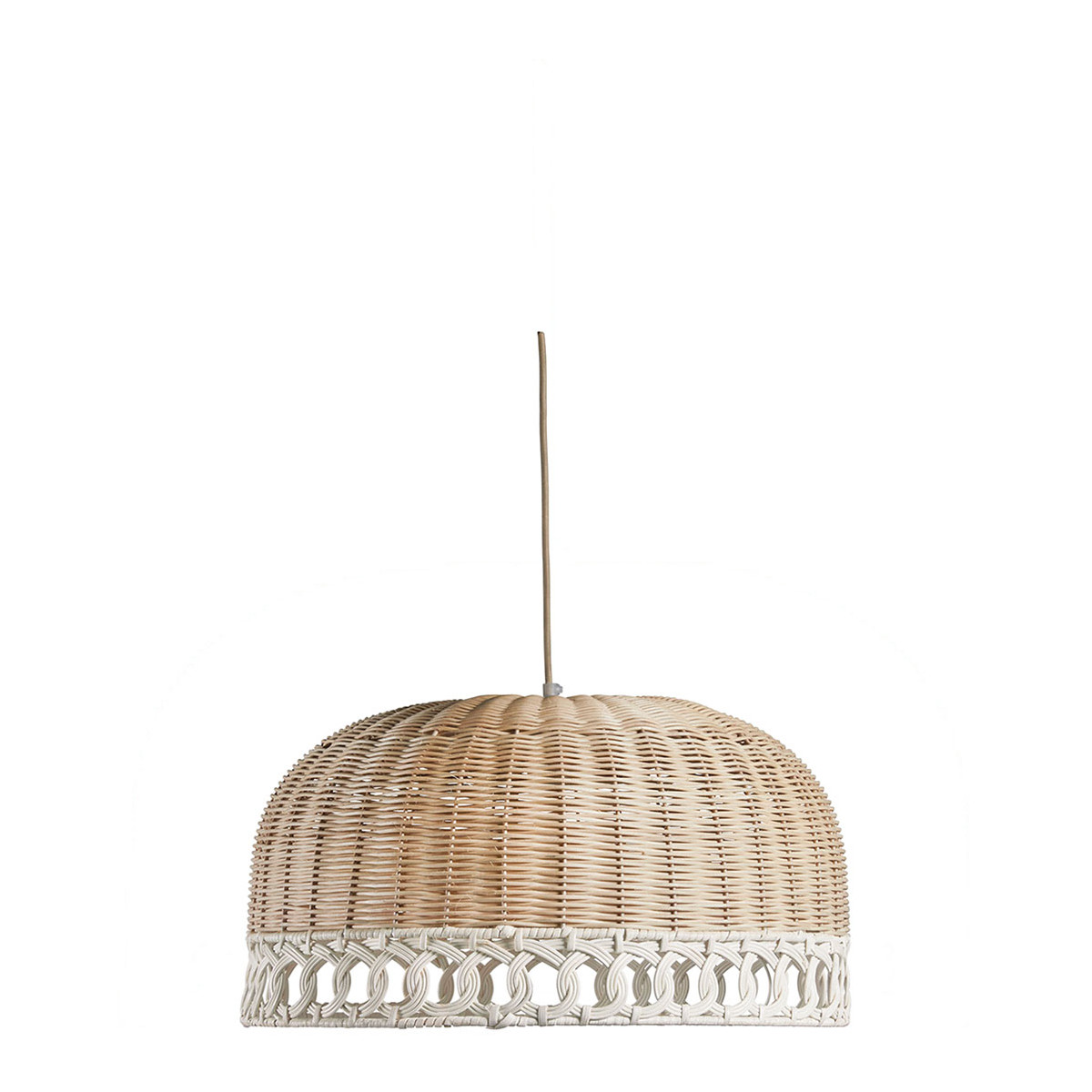Joséphine rattan pendant light - small size BLANC D'IVOIRE Beige