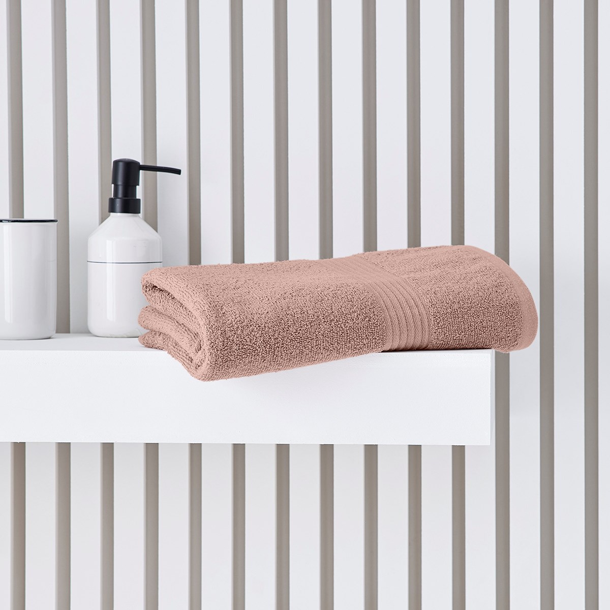Solid color cotton bath towel TODAY LINGE DE MAISON Pink