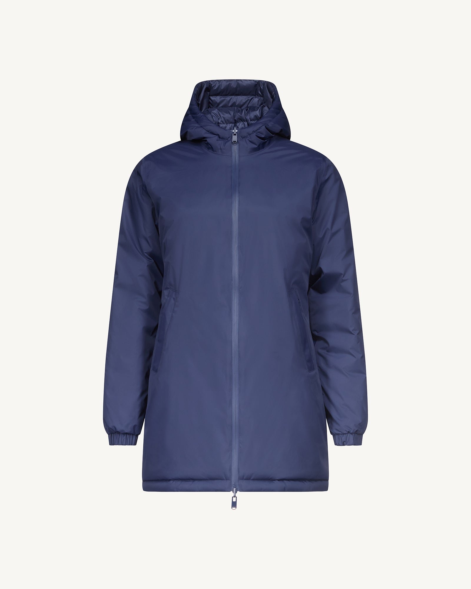 Reversible long puffer coat roma 2.0 JOTT Blue