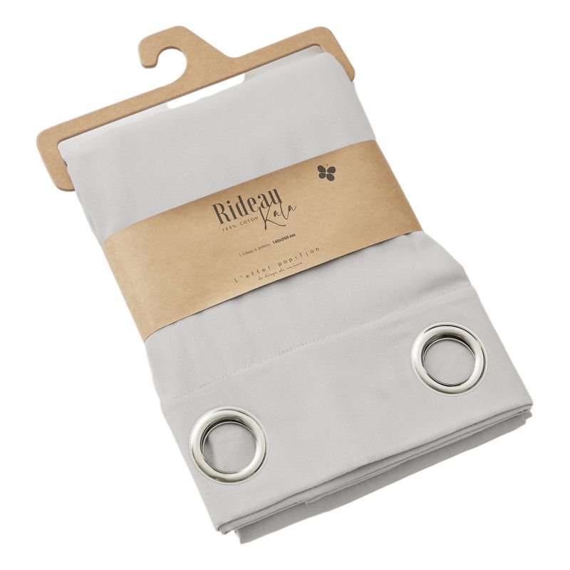 Blackout and Thermal Curtains L'EFFET PAPILLON Grey