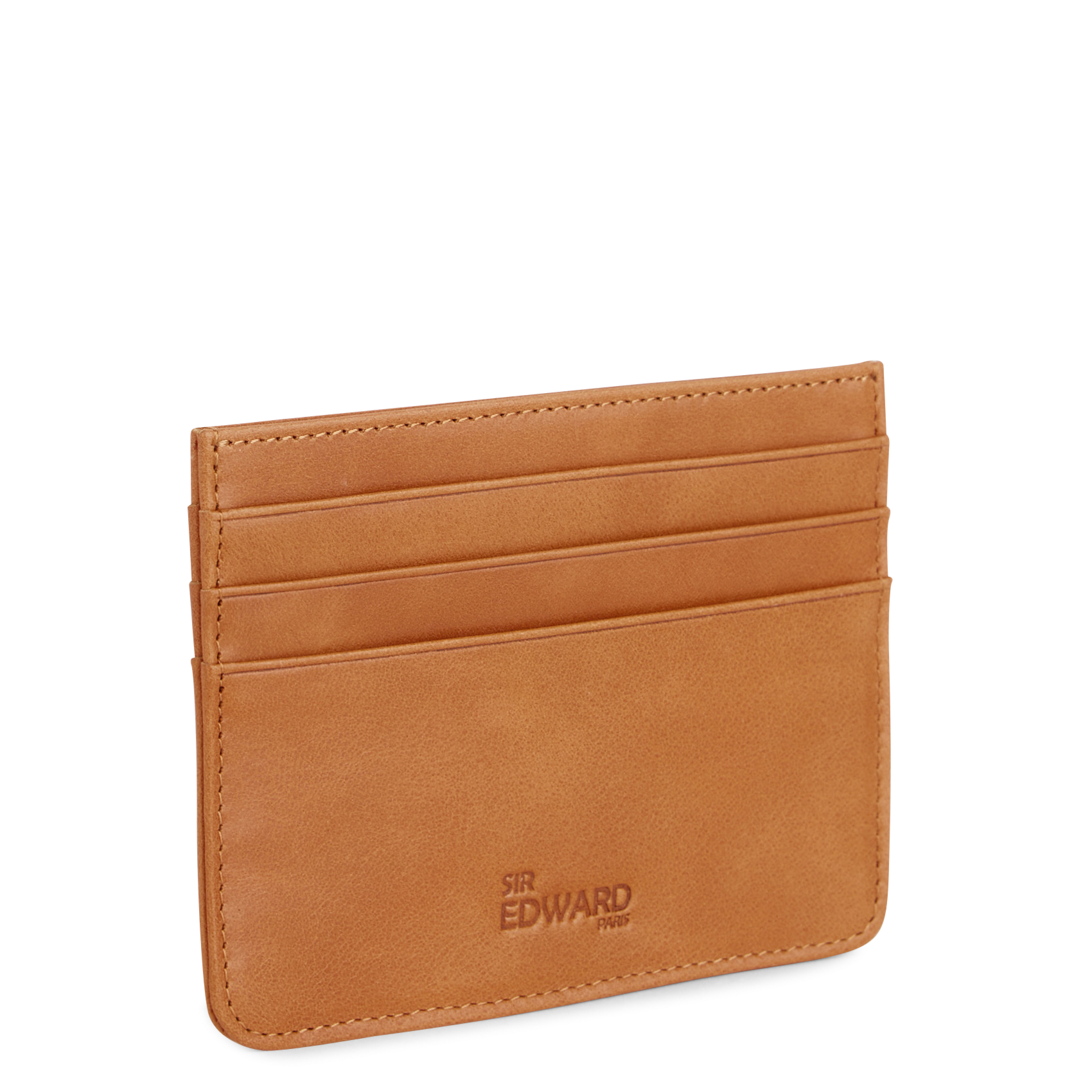 Porte cartes en cuir  SIR EDWARD Marron