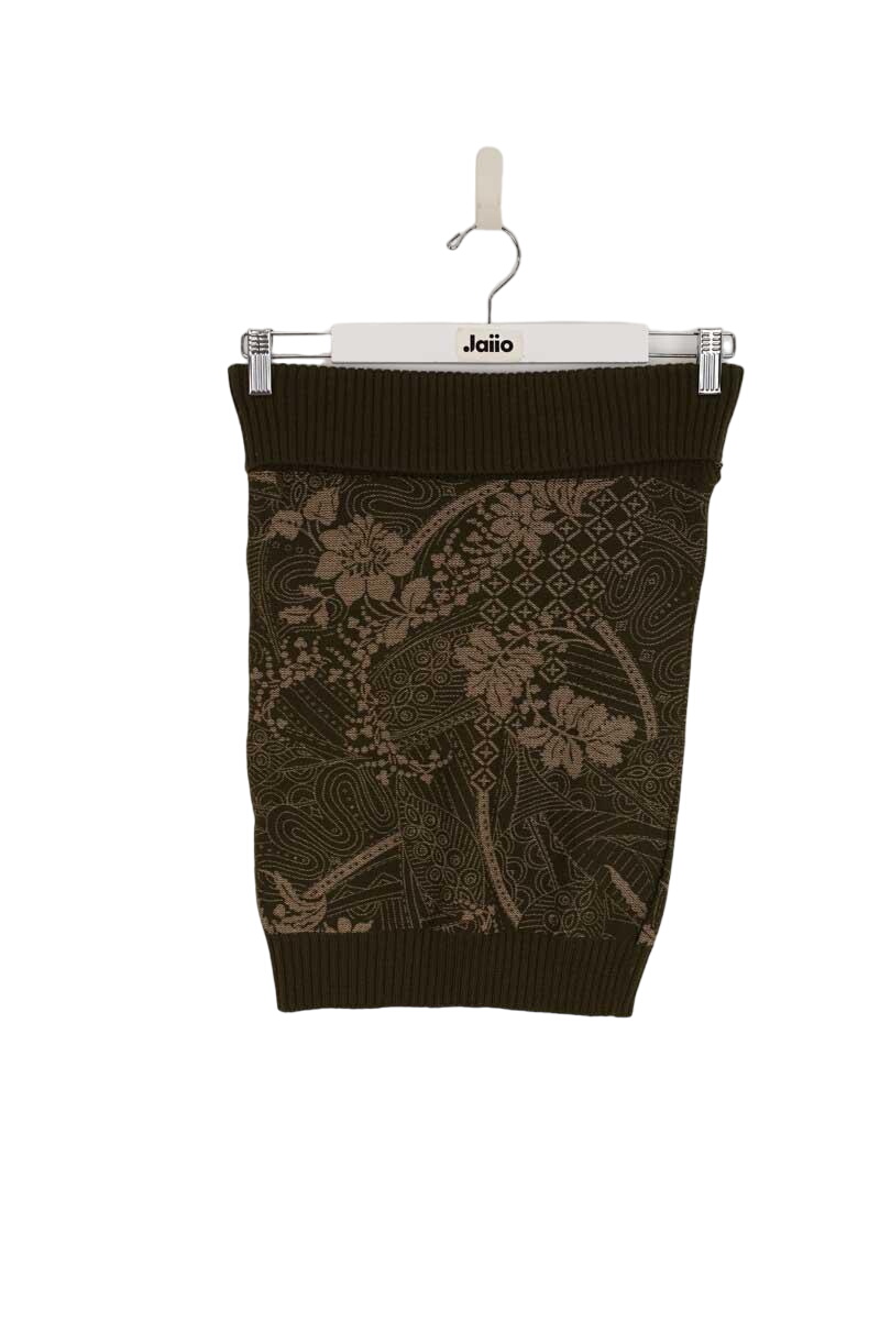 Cotton mini skirt KENZO - SECONDE MAIN Khaki