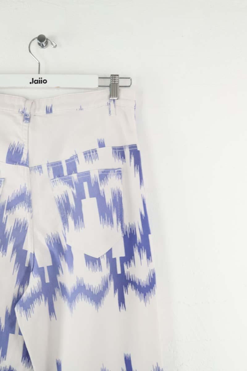 Cotton straight jeans ISABEL MARANT ÉTOILE - SECONDE MAIN White