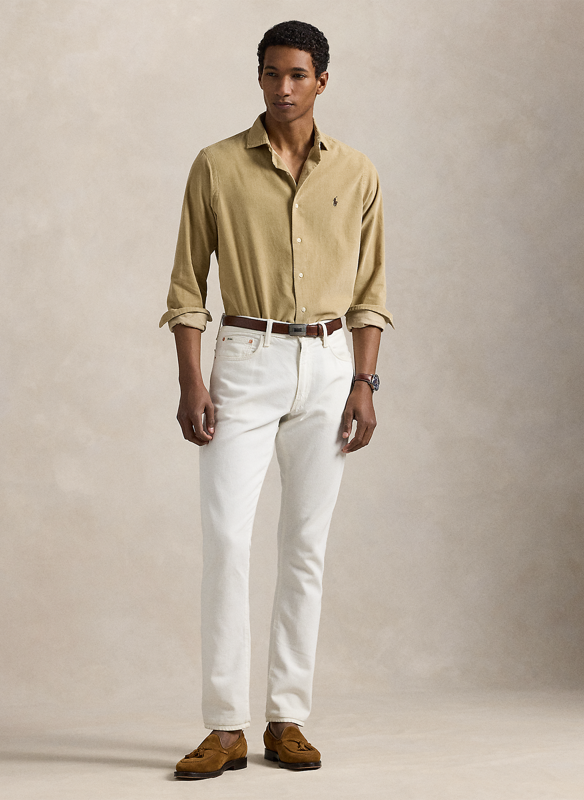 Baumwoll-Bluse POLO RALPH LAUREN Beige