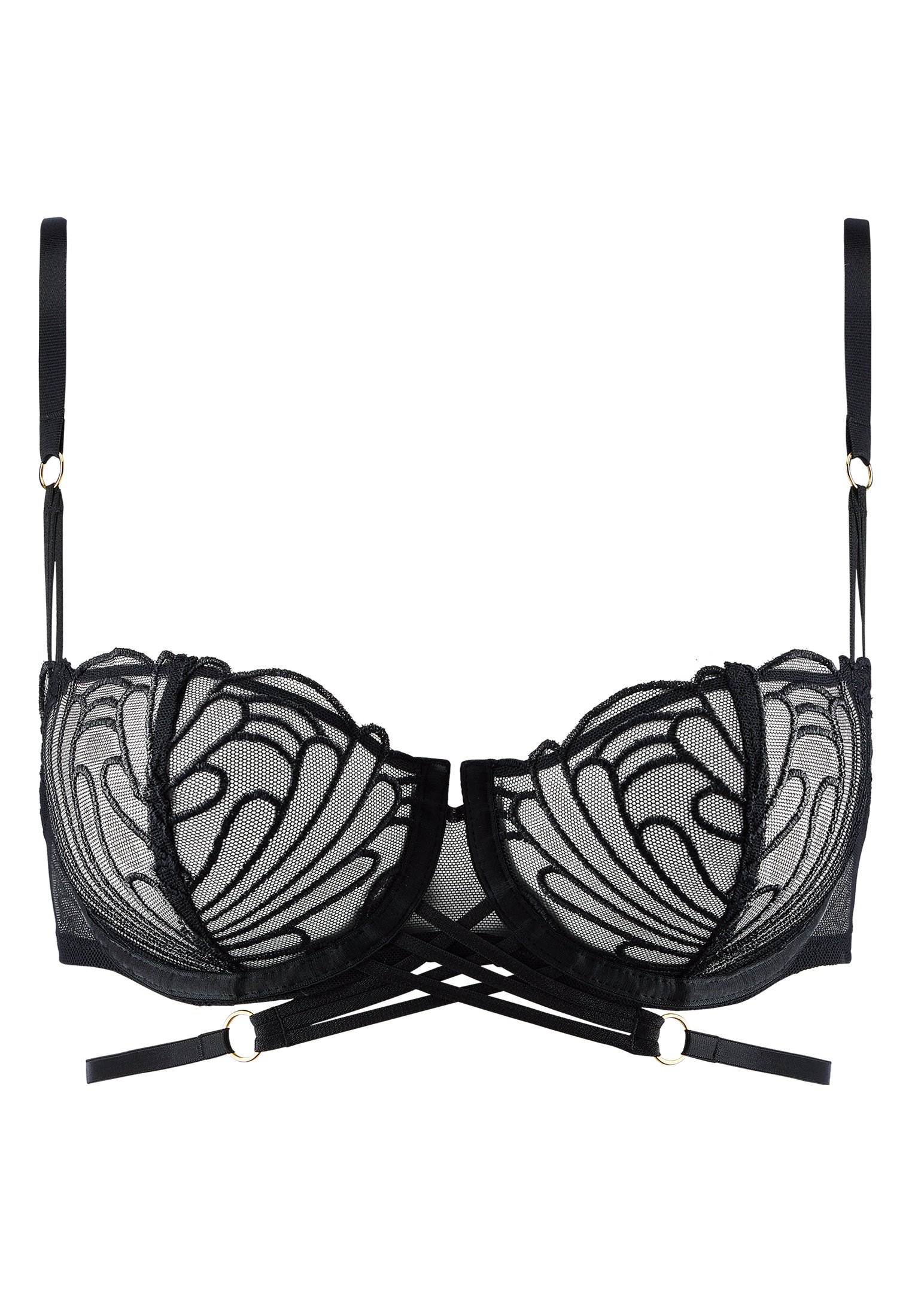 A Fleur De Toi demi-cup bra AUBADE Black