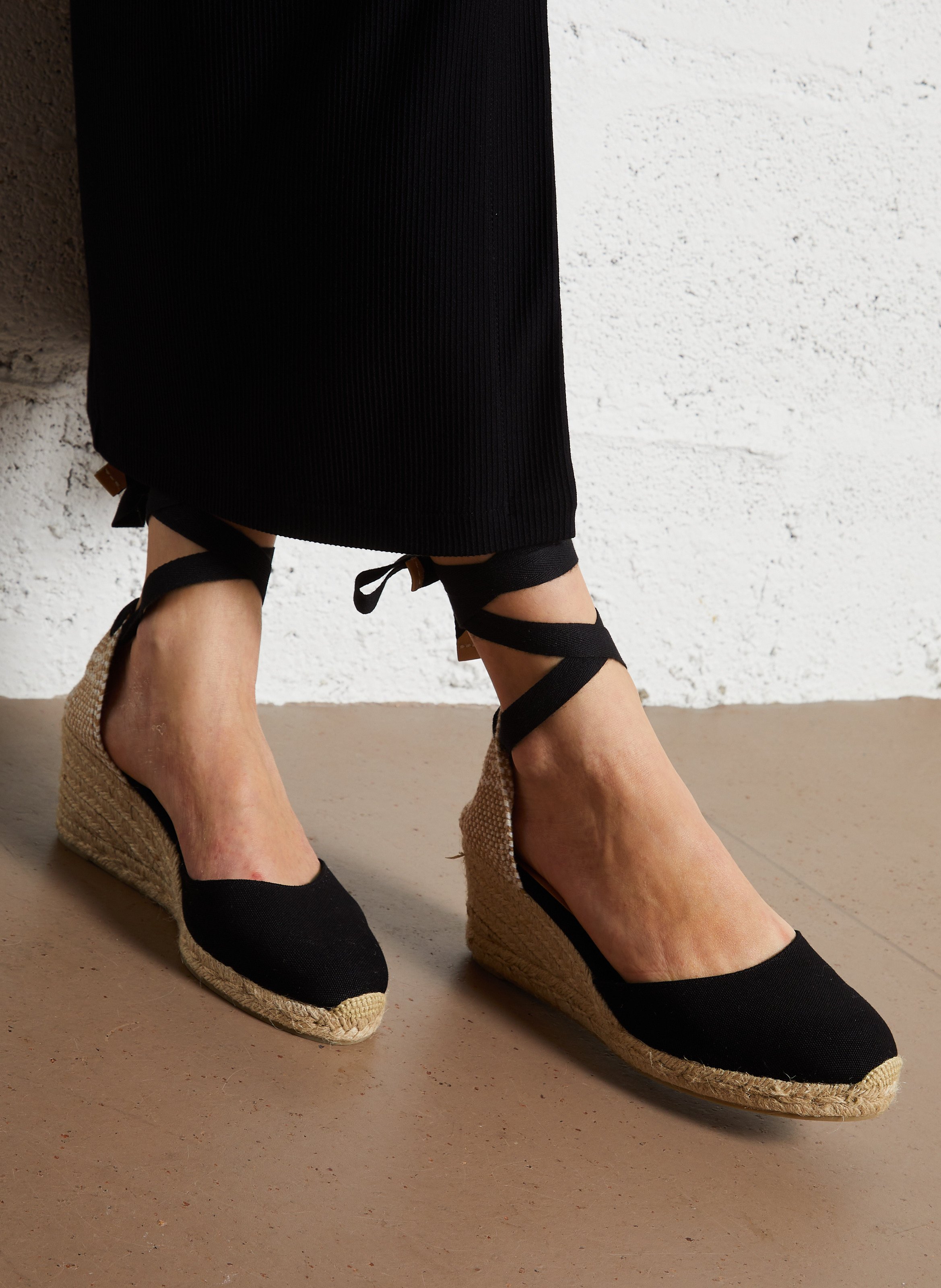 Canvas wedge espadrilles CASTANER Black
