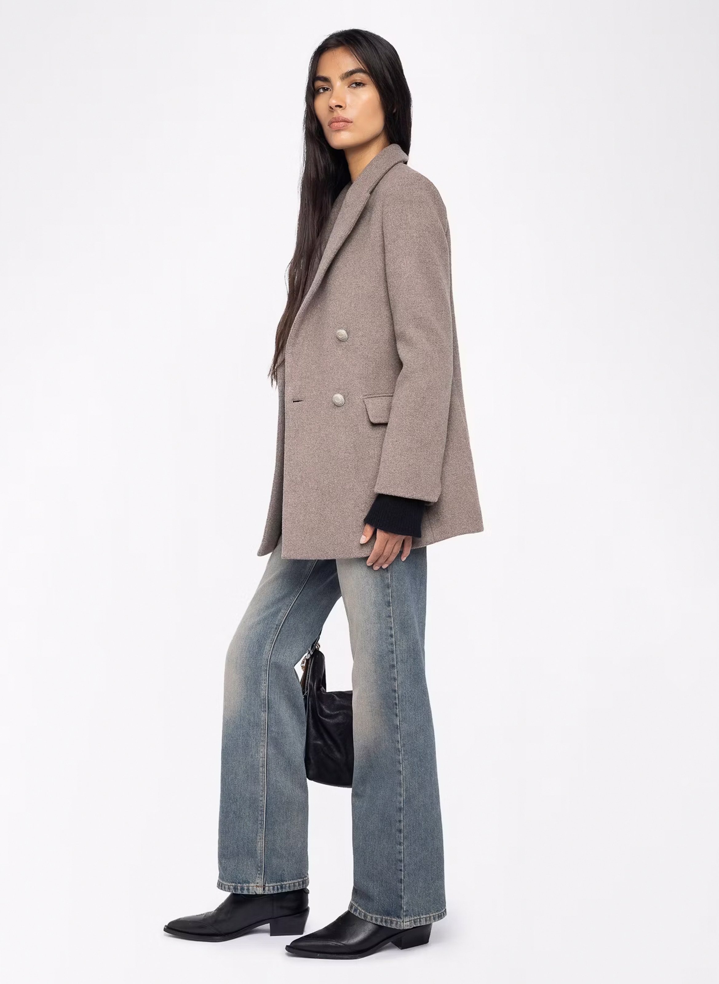 Veste de tailleur en laine mélangée ZADIG&VOLTAIRE Marron