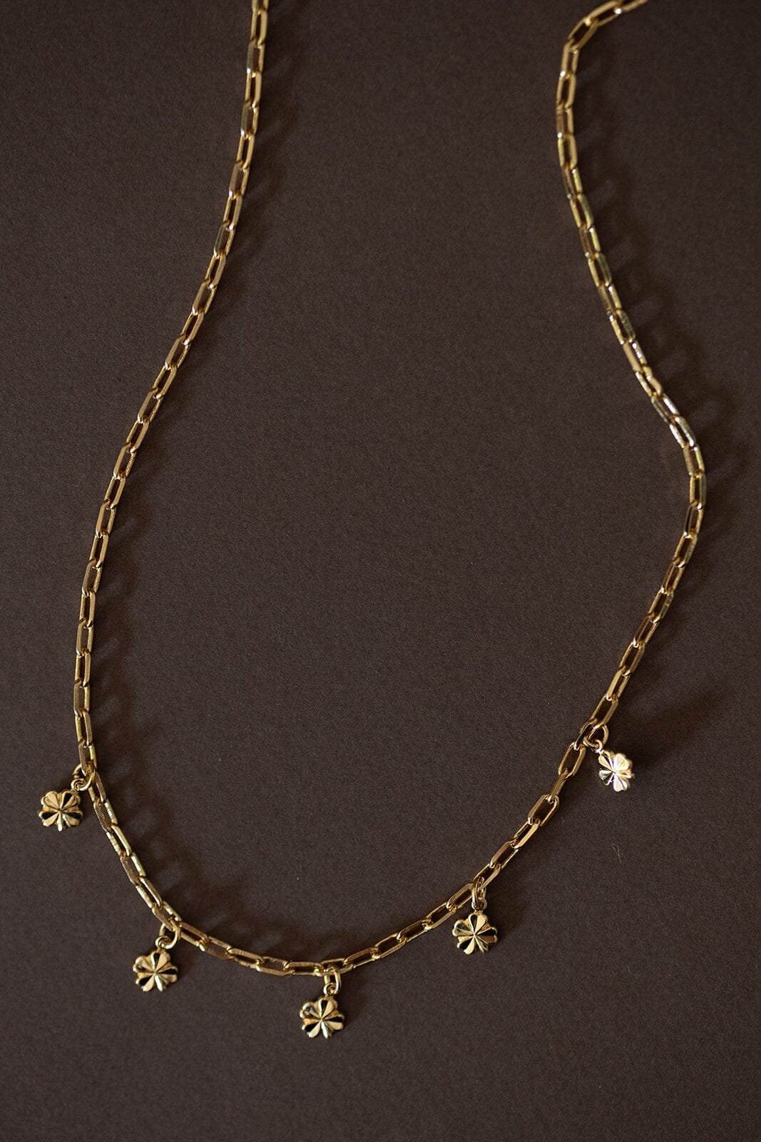 Gold-plated clover necklace MONSIEUR SIMONE Golden