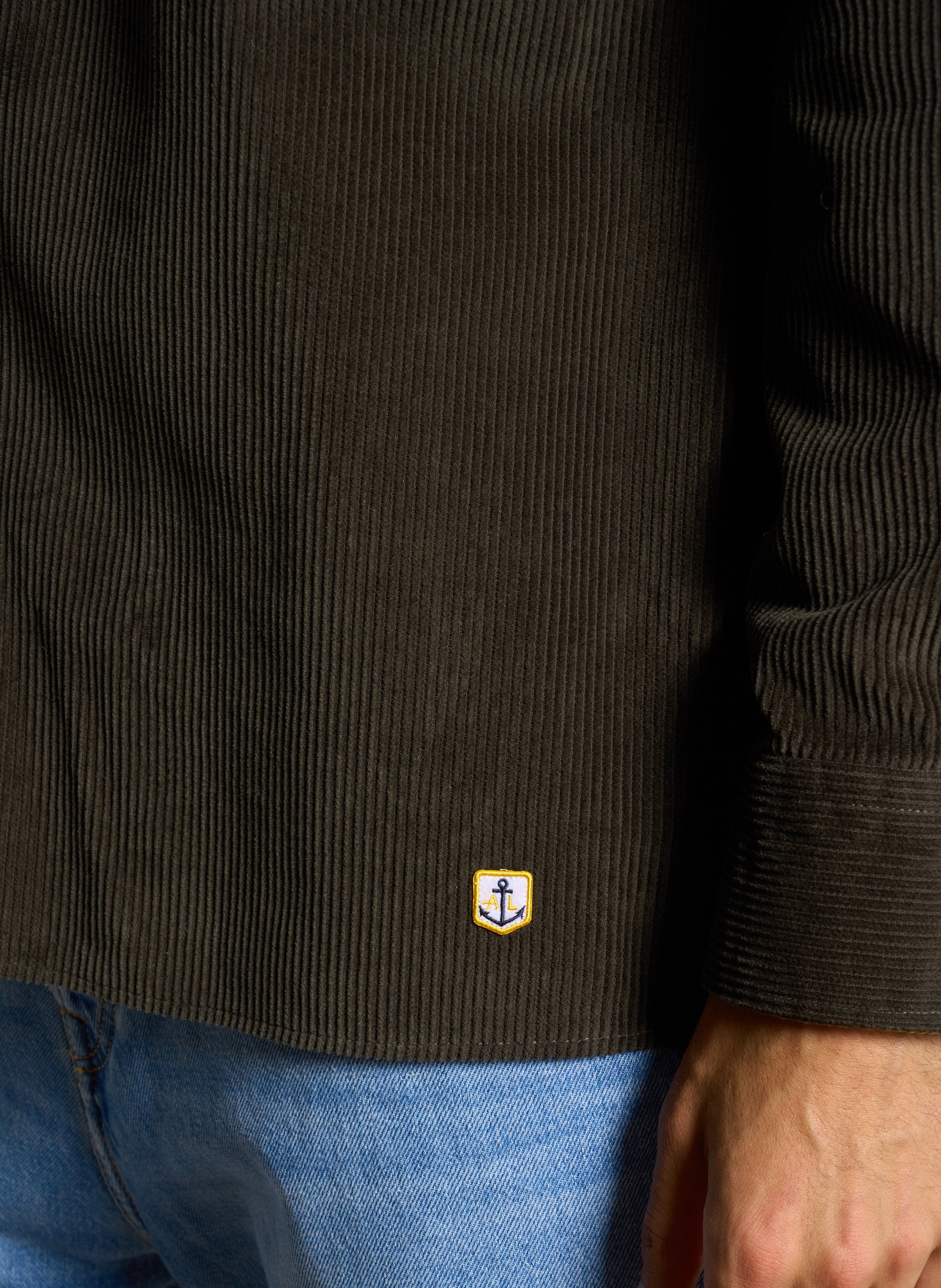 Surchemise col classique en coton ARMOR LUX Kaki