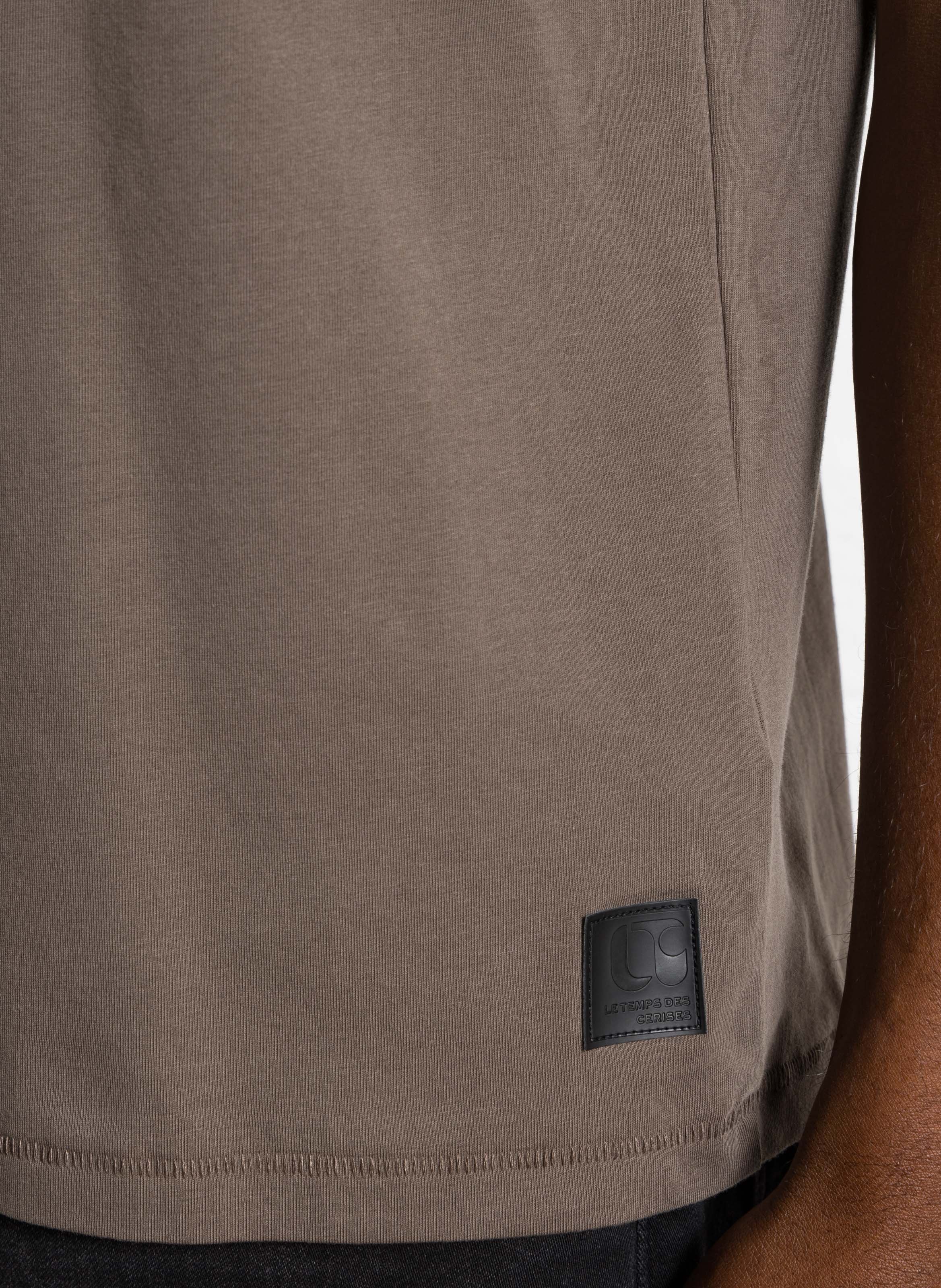 Abito corto collo classico con bottoni in cotone LE TEMPS DES CERISES Grigio