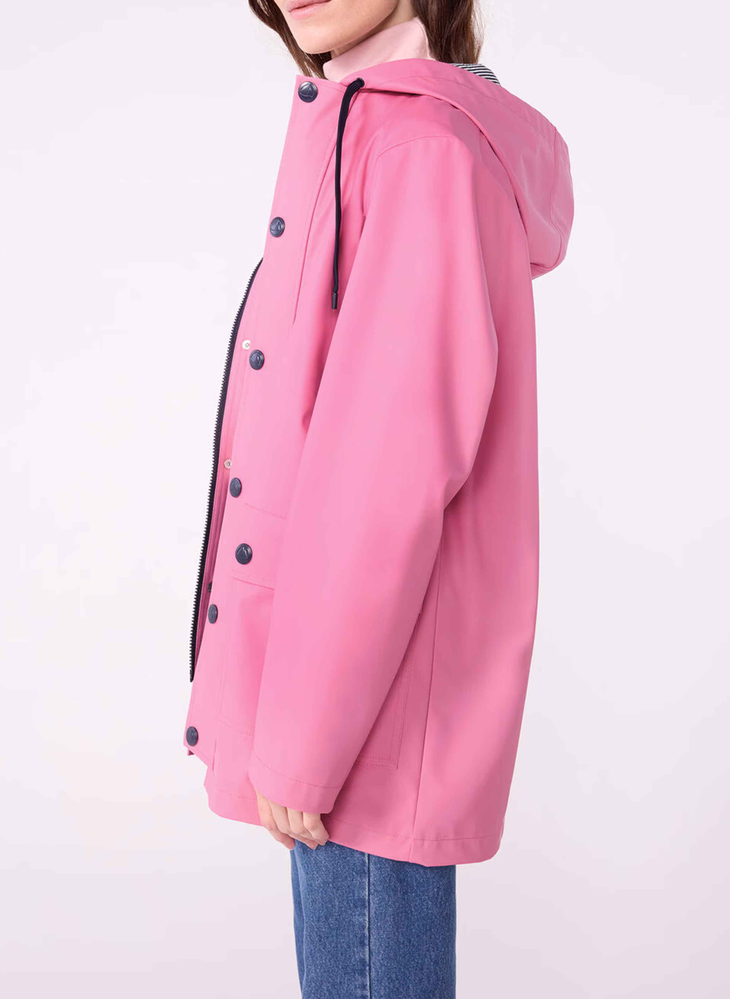 Coupe vent à capuche PETIT BATEAU Rose