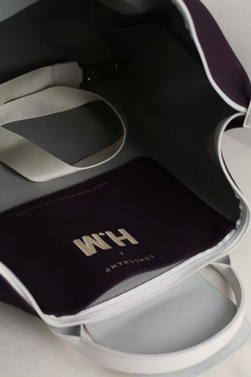 Grained faux leather travel bag LONGCHAMP - Seconde Main Purple