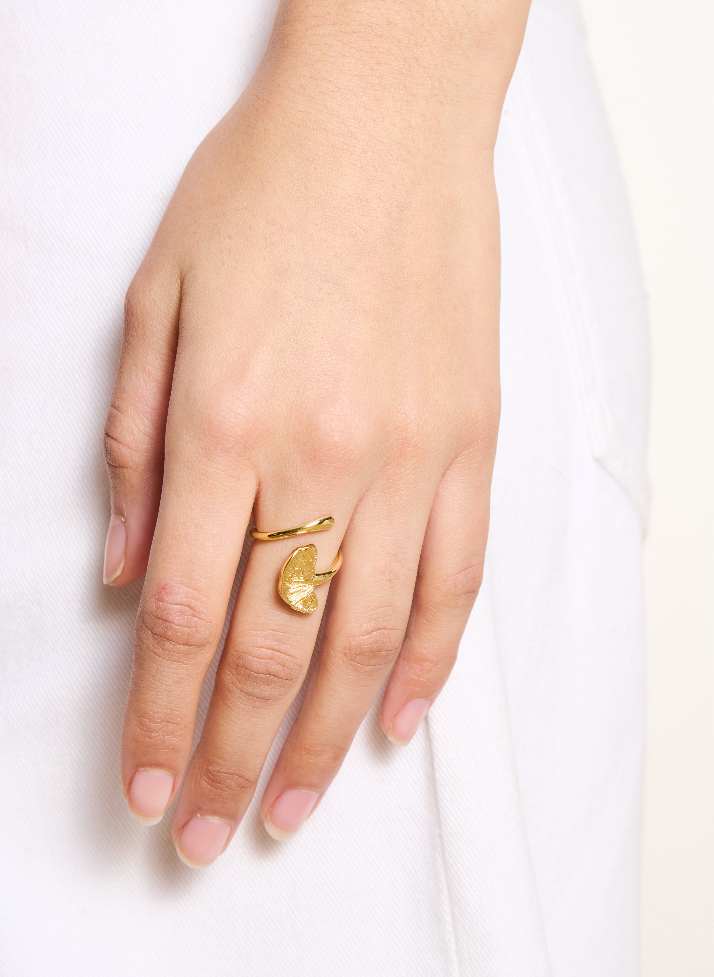 Brass ring LA FEE MARABOUTEE Yellow