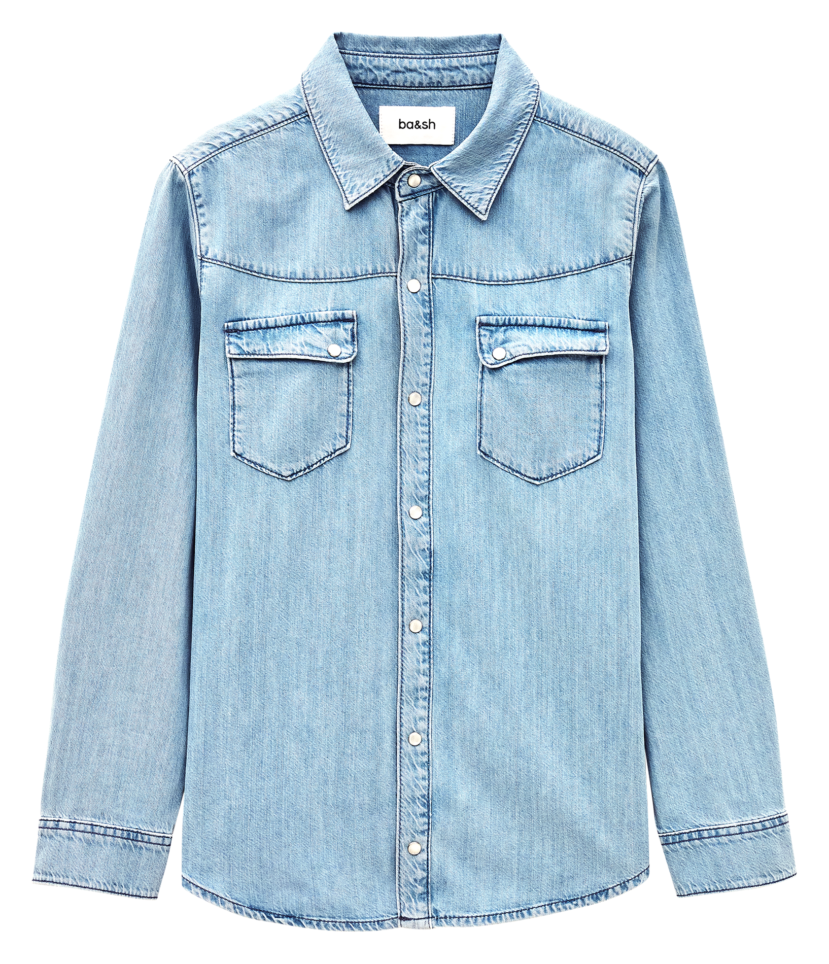 Chemise droite col classique BA&SH Bleu