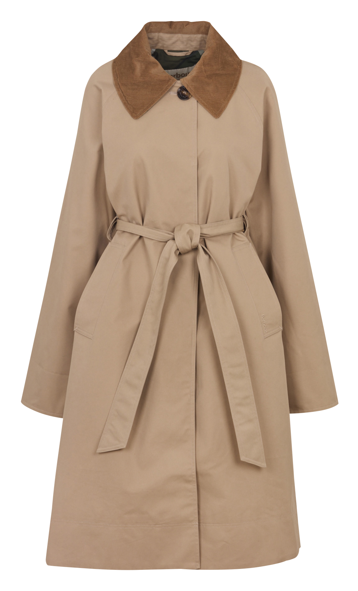 Veste longue oversize ceinturée BARBOUR Beige
