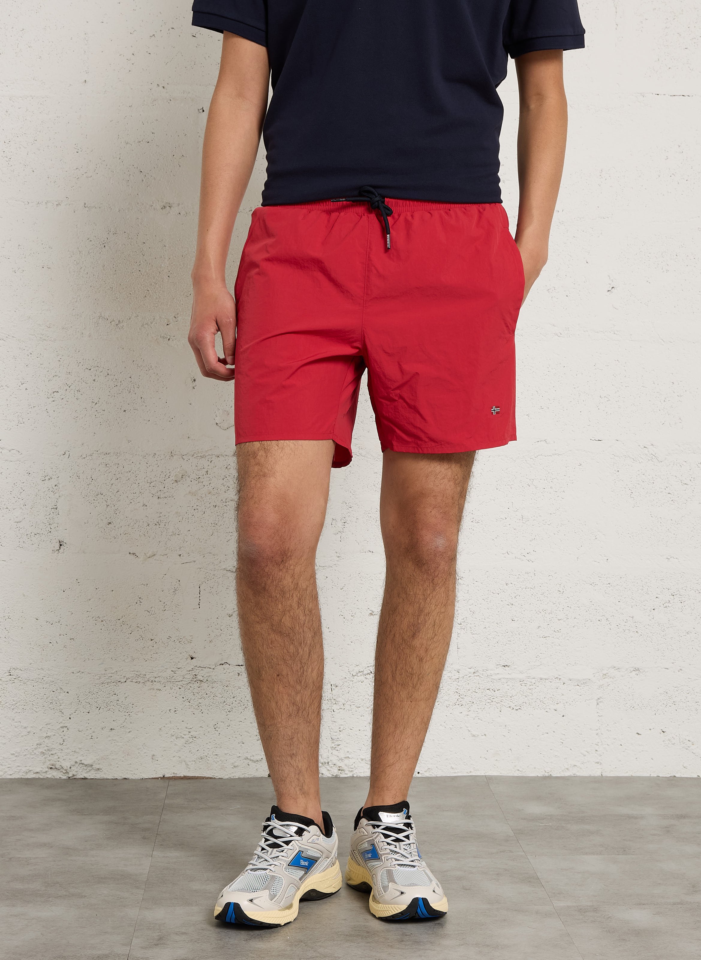 Short droit brodé NAPAPIJRI Rouge