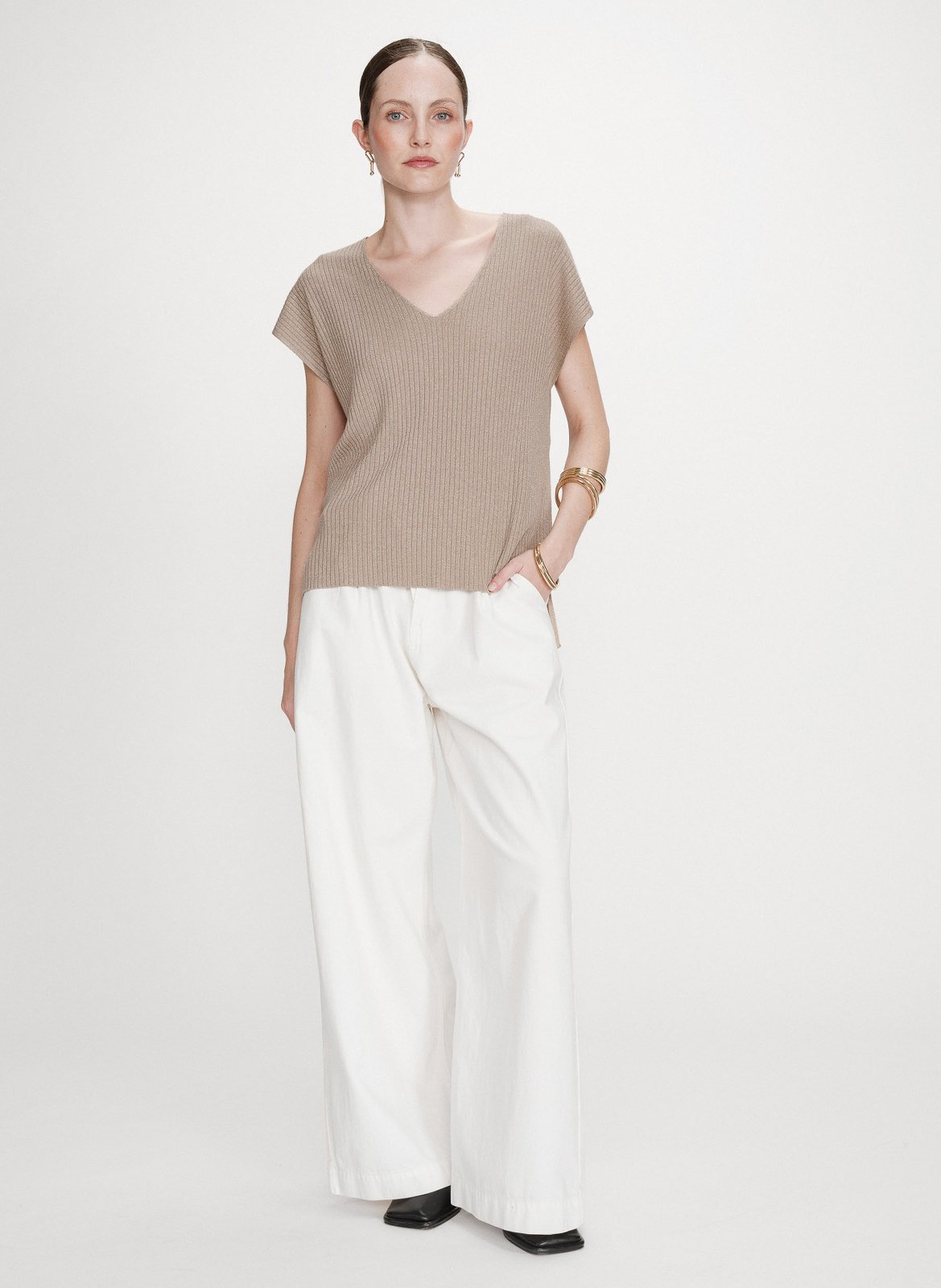 Effy - Oberteil mit V-Ausschnitt GRACE ET MILA Golden