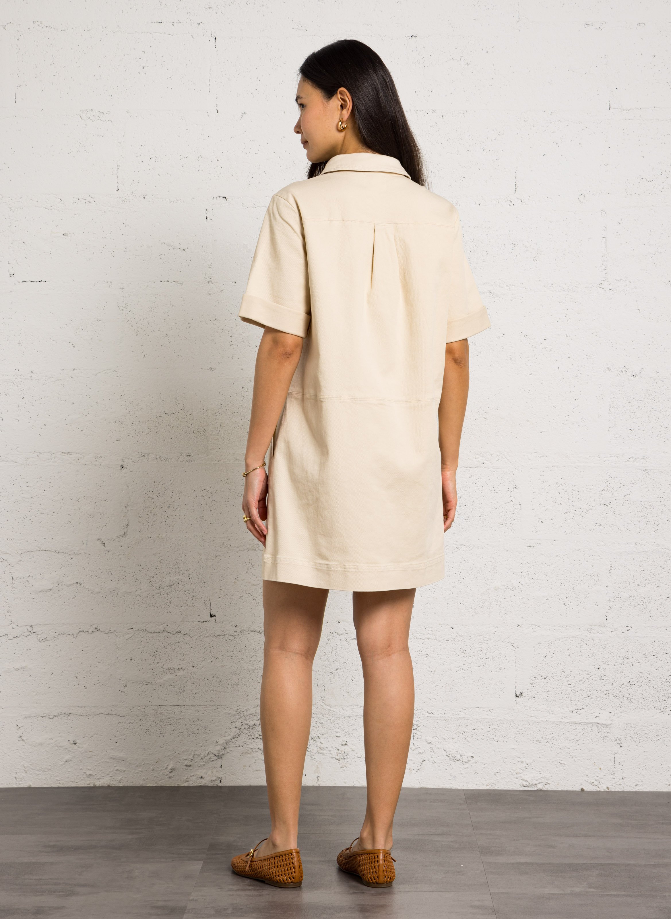 Robe courte col classique MAISON 123 Blanc