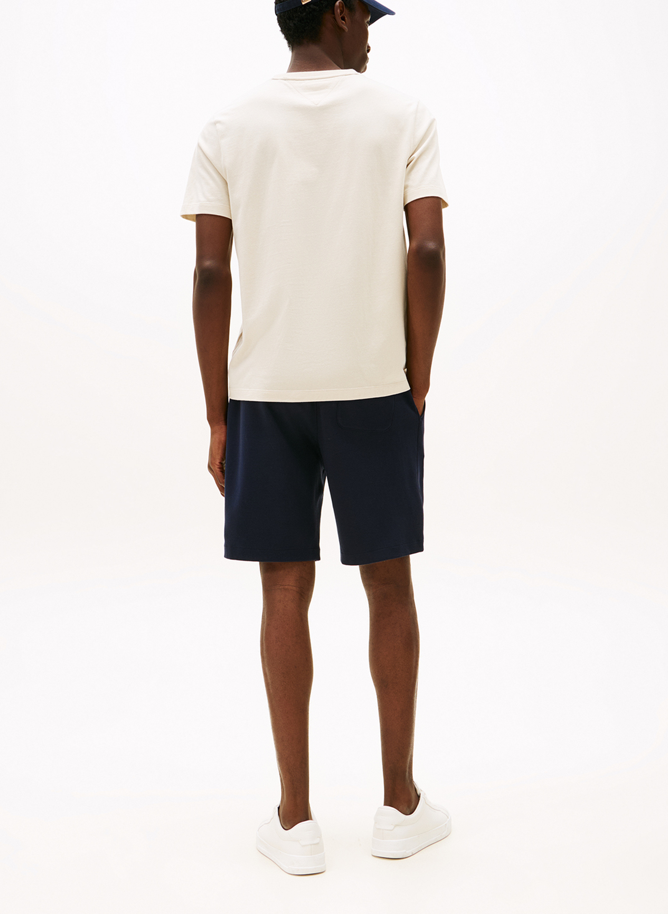 Rundhals-T-Shirt aus Baumwolle TOMMY HILFIGER Beige